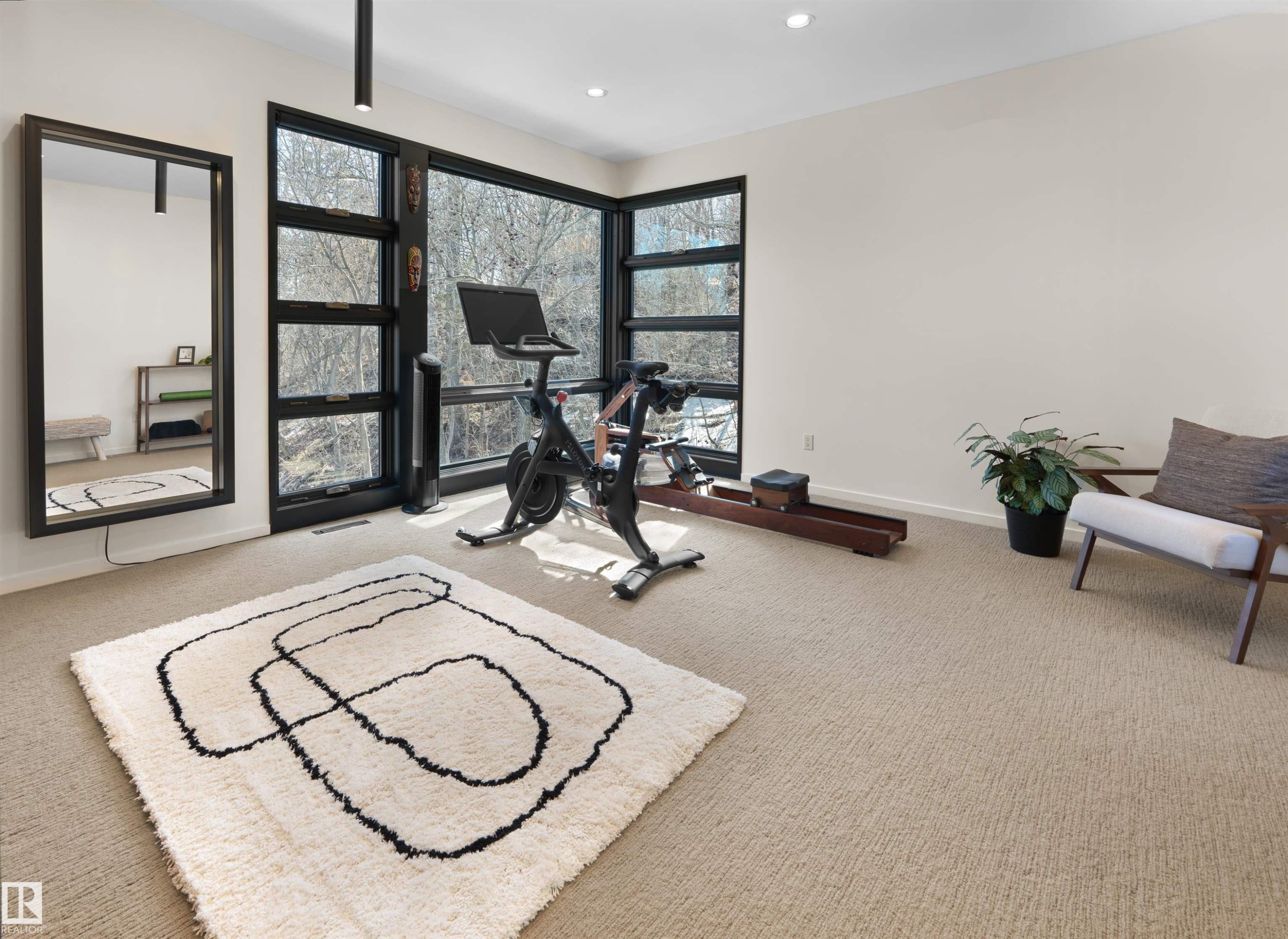9651 87 Avenue, Edmonton, AB - Indoor Photo Showing Gym Room