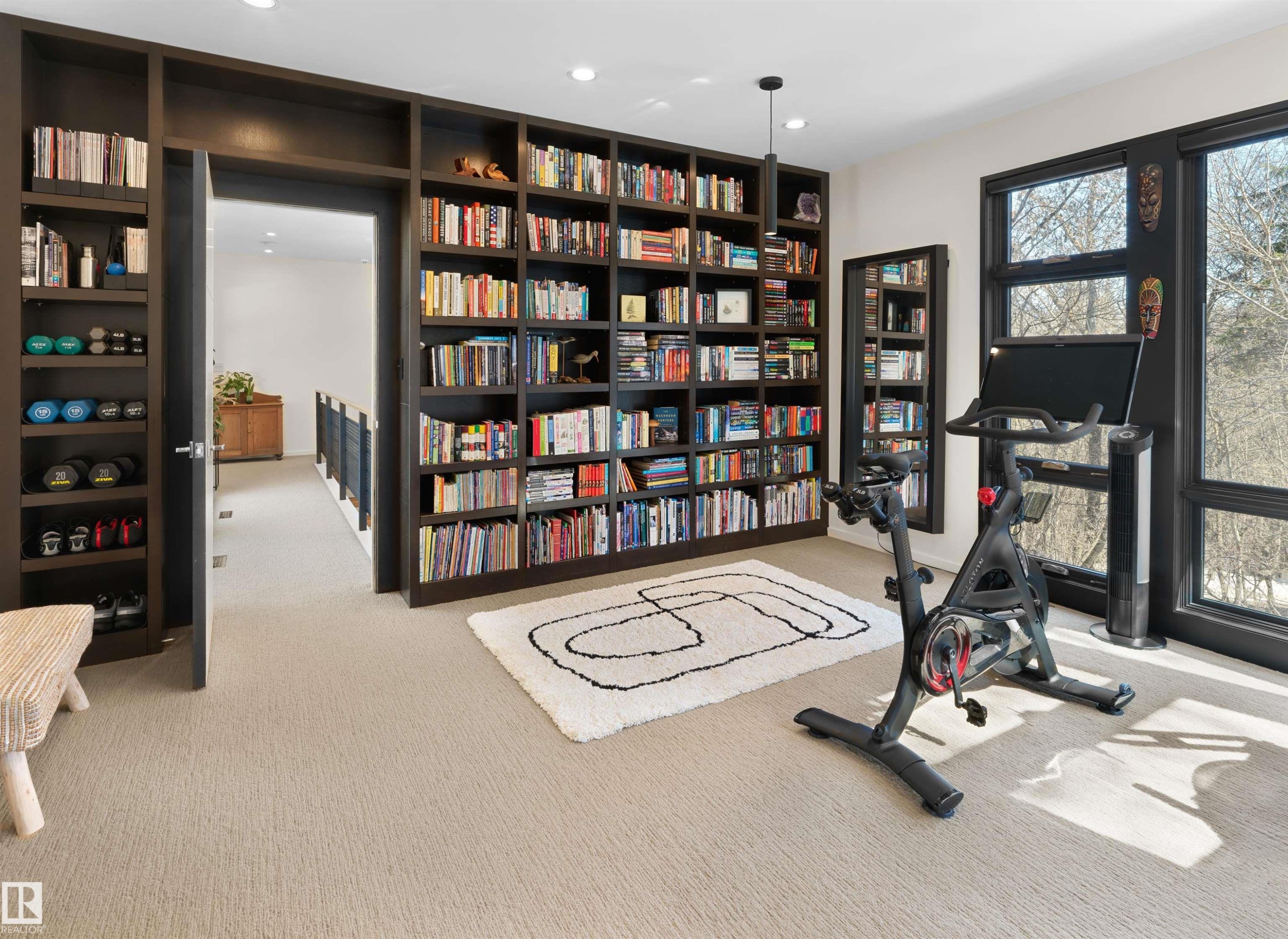 9651 87 Avenue, Edmonton, AB - Indoor Photo Showing Gym Room
