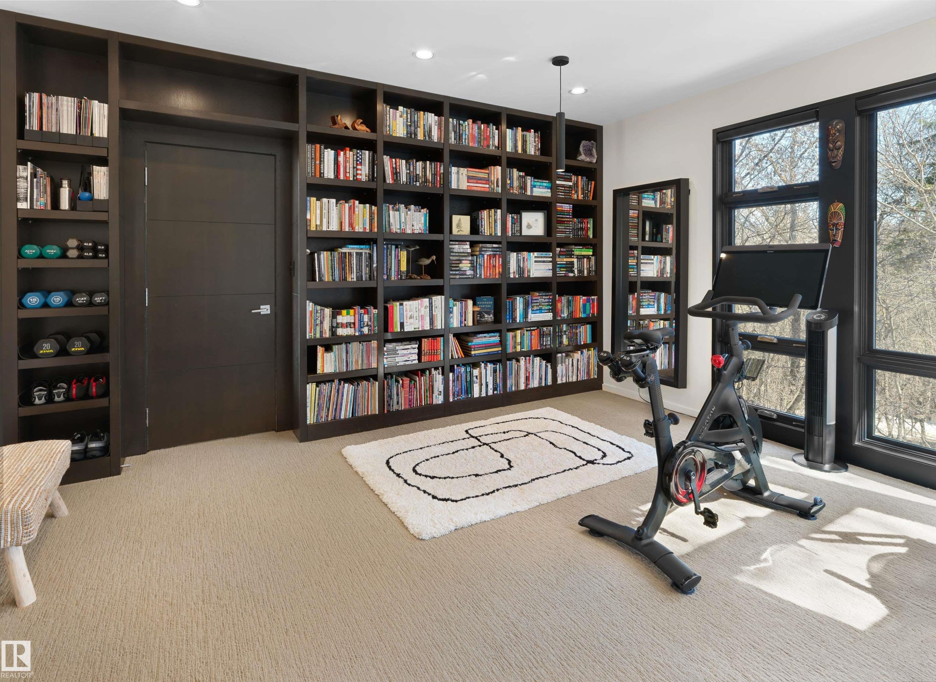 9651 87 Avenue, Edmonton, AB - Indoor Photo Showing Gym Room