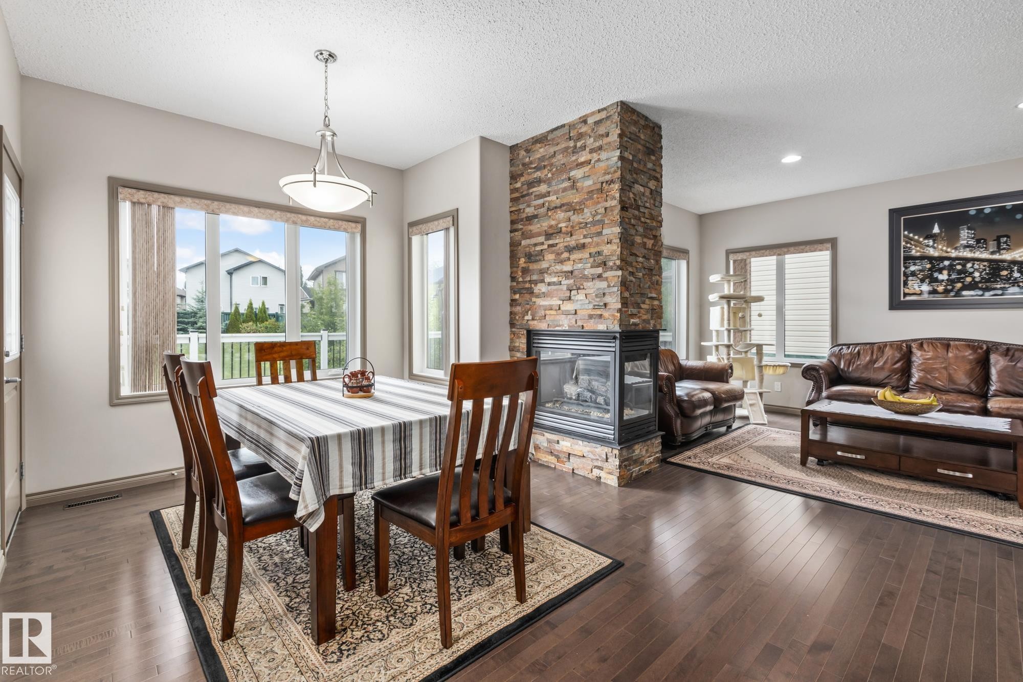 9520 206 Street, Edmonton, AB - Indoor With Fireplace