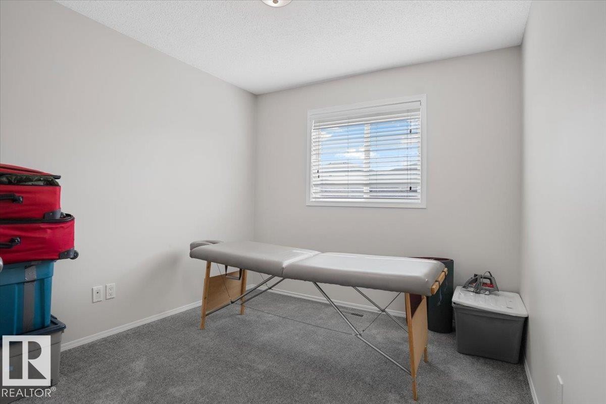 This room features light grey walls and grey carpet flooring - 3119 32 Avenue, Edmonton, AB - Indoor Photo Showing Other Room