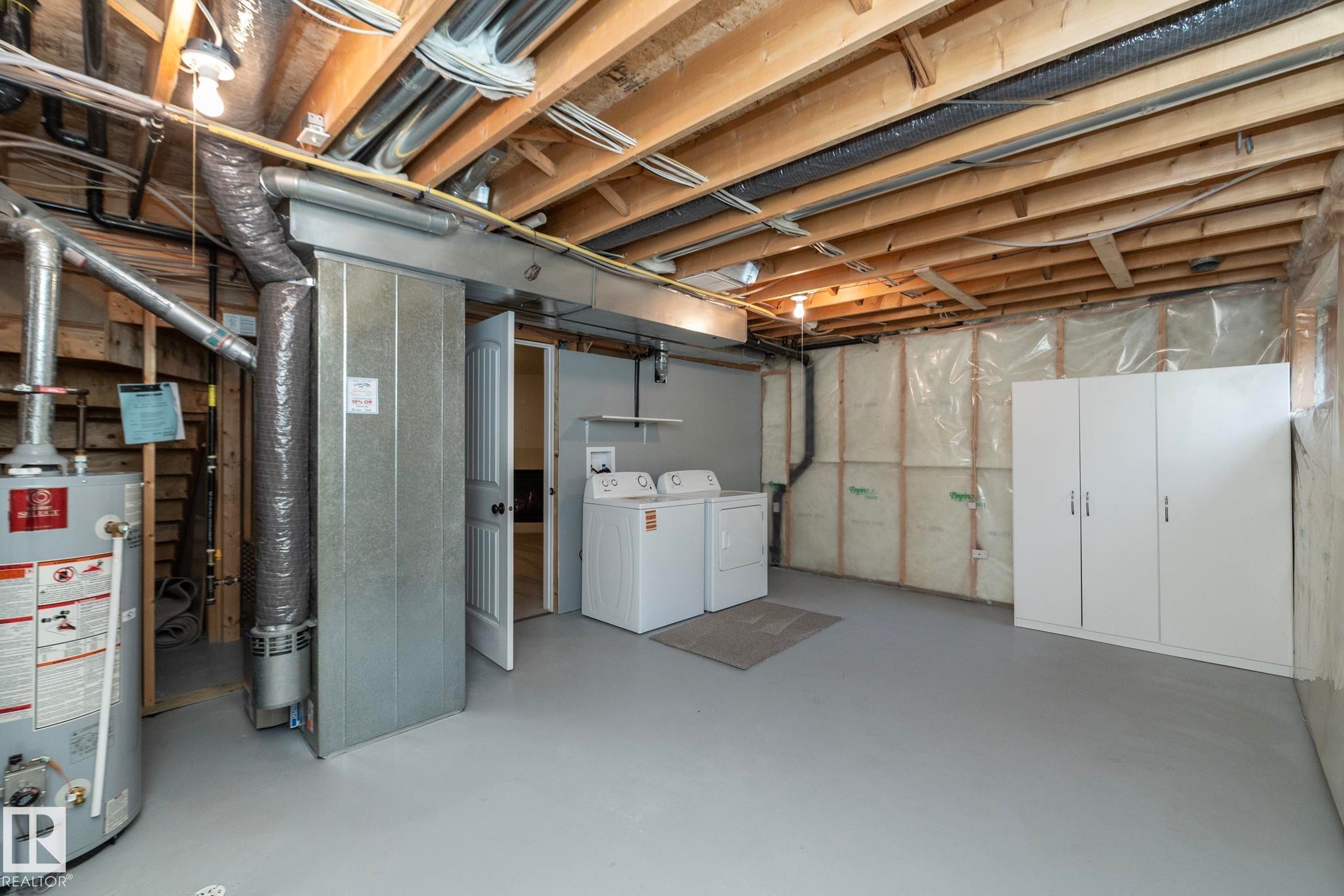 197 Birchwood Close, Devon, AB - Indoor Photo Showing Basement