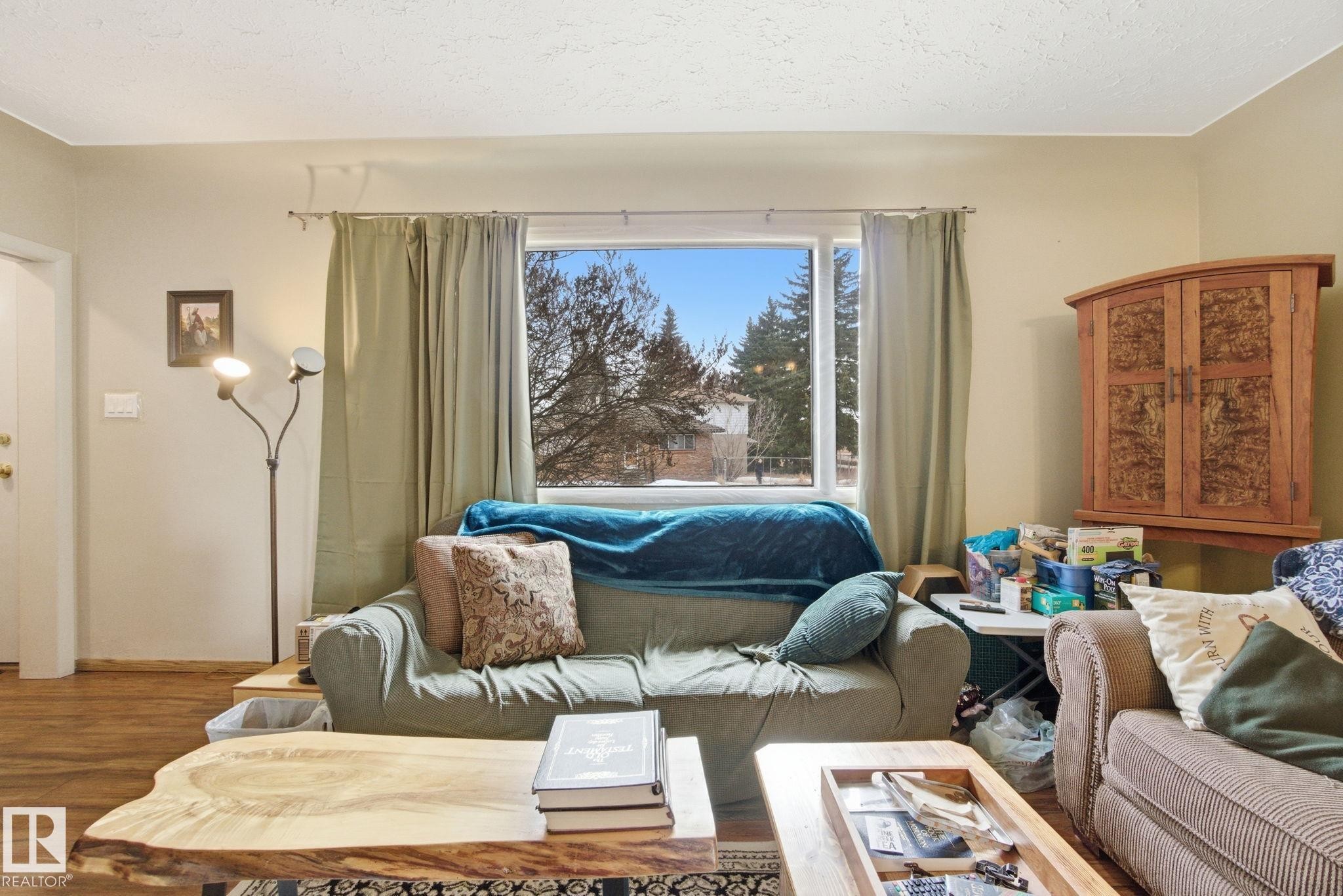 8208 73 Avenue, Edmonton, AB - Indoor Photo Showing Living Room