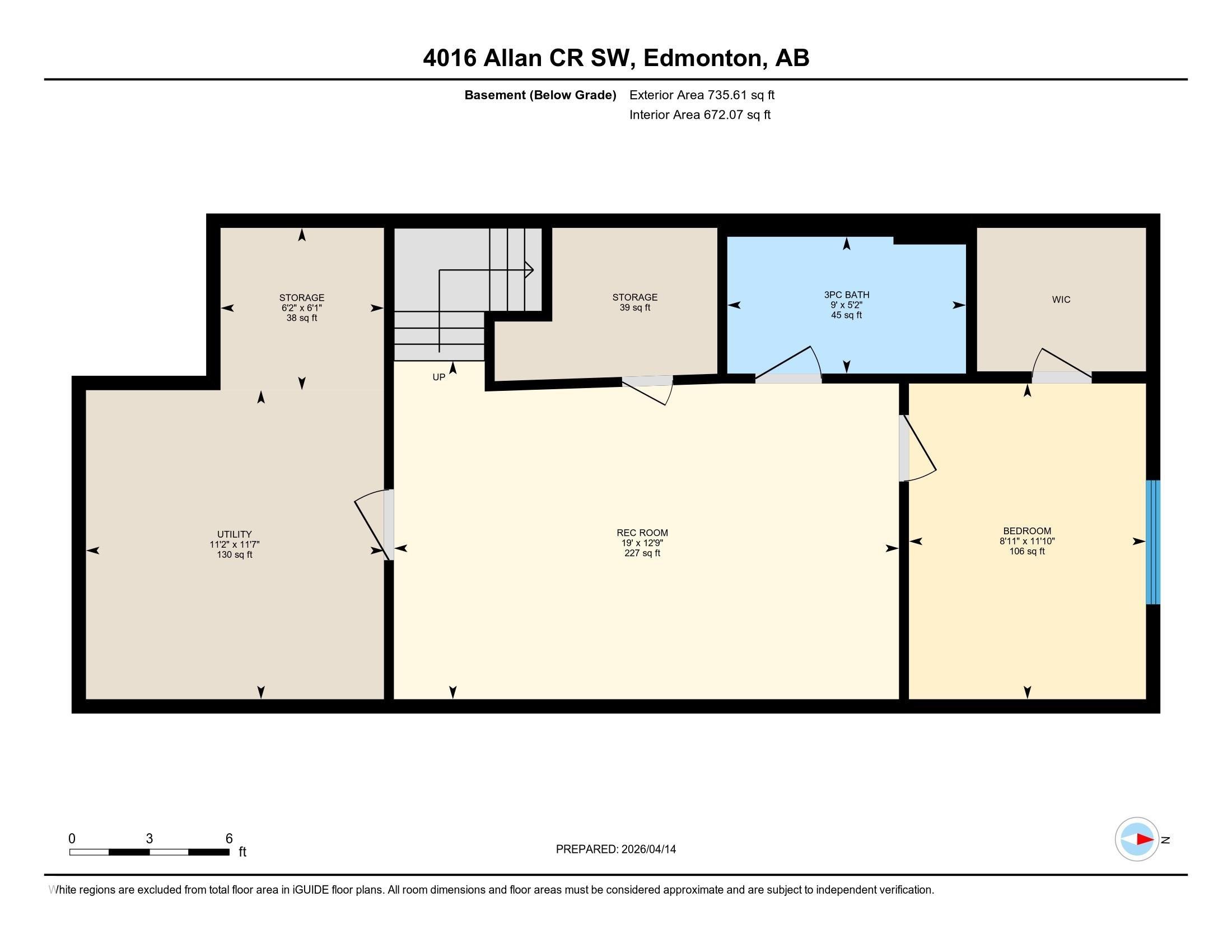 Floor plan - 4016 Allan Crescent, Edmonton, AB - Other