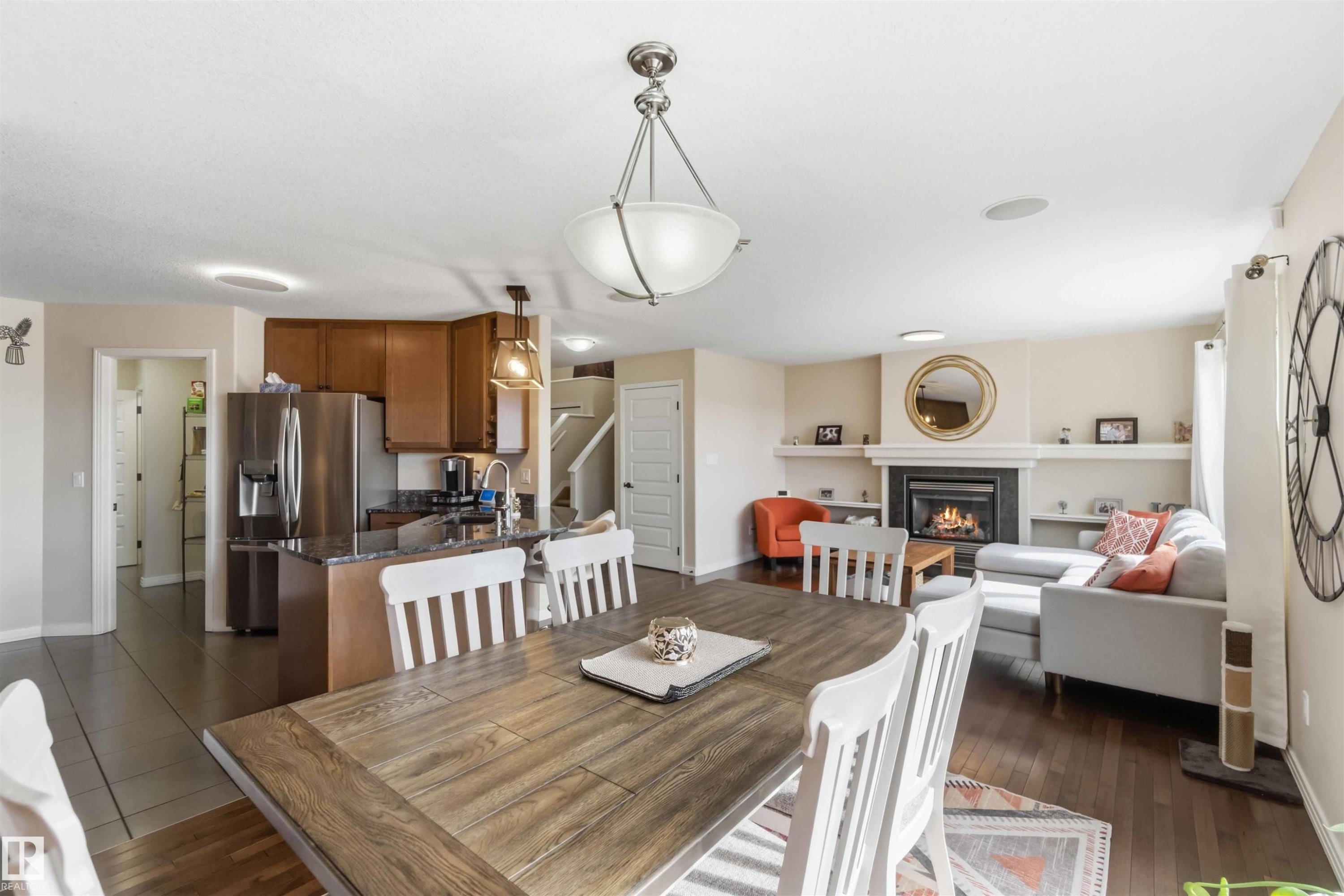1247 Westerra Crescent, Stony Plain, AB - Indoor Photo Showing Other Room With Fireplace
