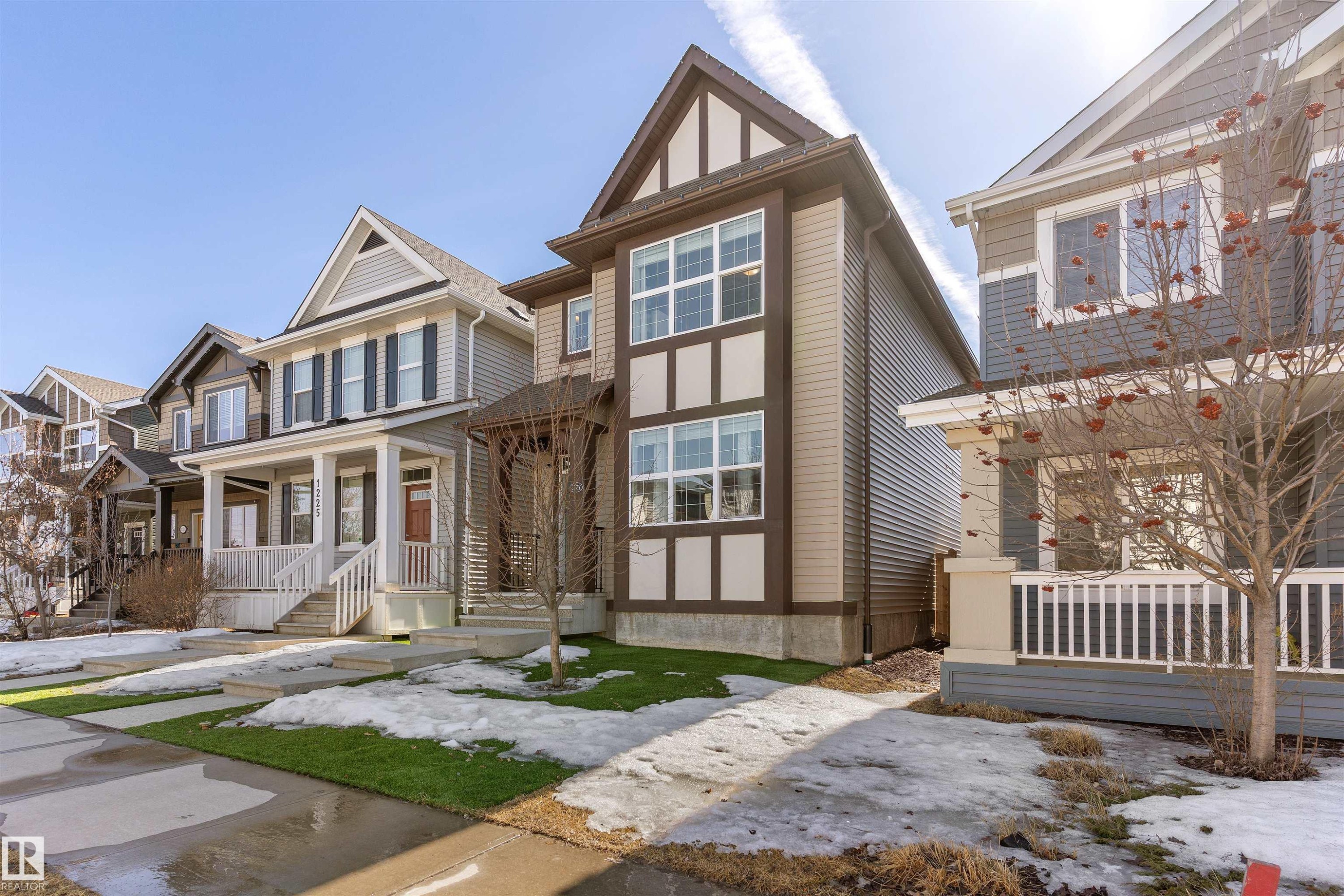 1227 Chappelle Boulevard, Edmonton, AB - Outdoor With Deck Patio Veranda With Facade