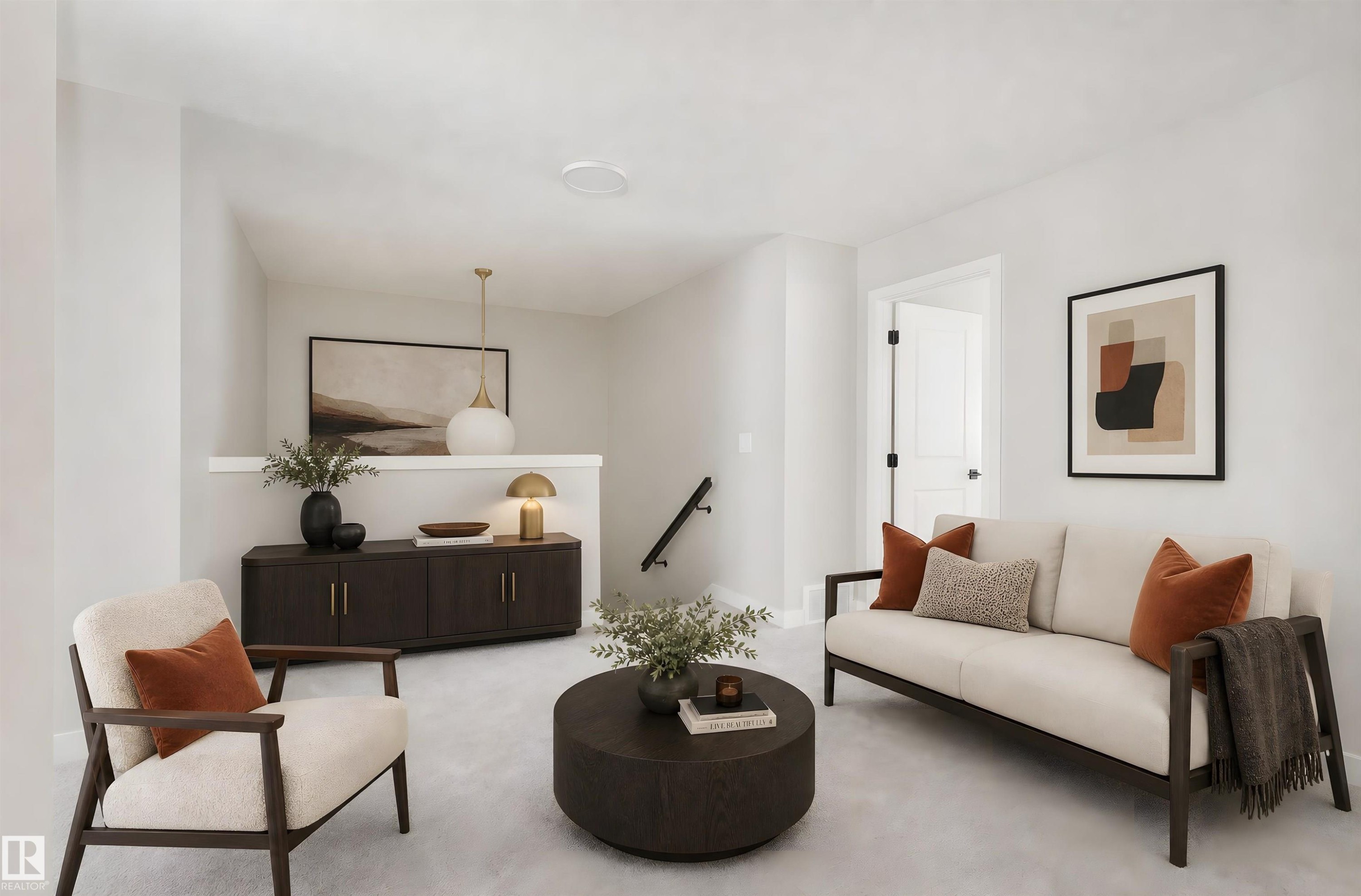 20620 43 Avenue Nw, Edmonton, AB - Indoor Photo Showing Living Room