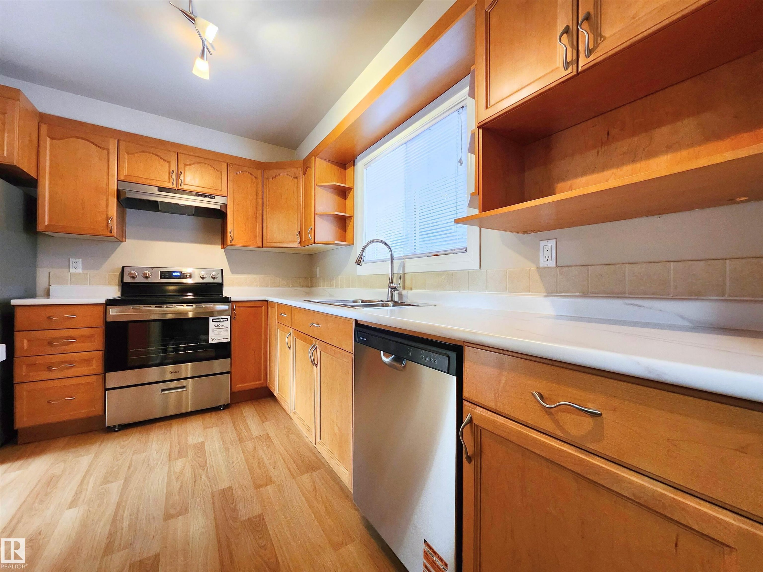 69 3812 20 Avenue, Edmonton, AB - Indoor Photo Showing Kitchen With Double Sink