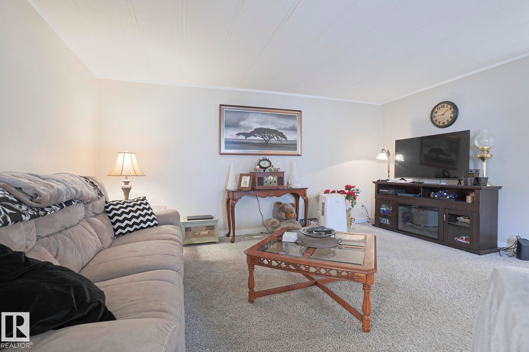 43 Maple Ridge Drive, Edmonton, AB - Indoor Photo Showing Living Room