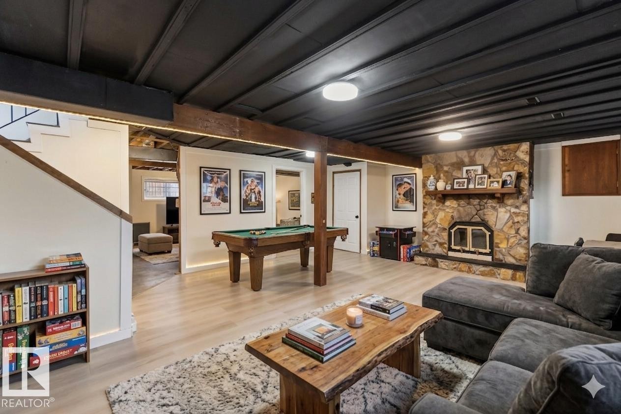 4636 37A Avenue, Edmonton, AB - Indoor With Fireplace