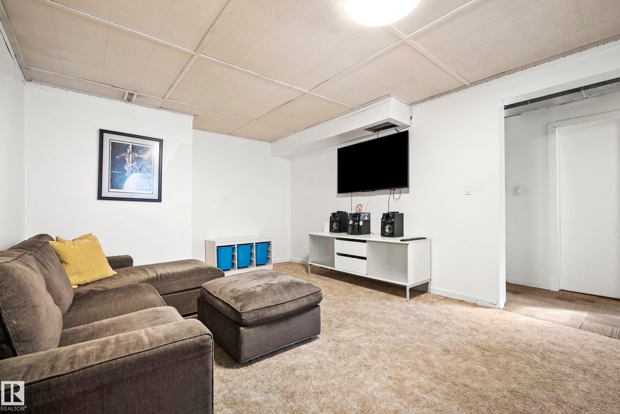 Basement - 13519 110 A Avenue, Edmonton, AB - Indoor Photo Showing Living Room