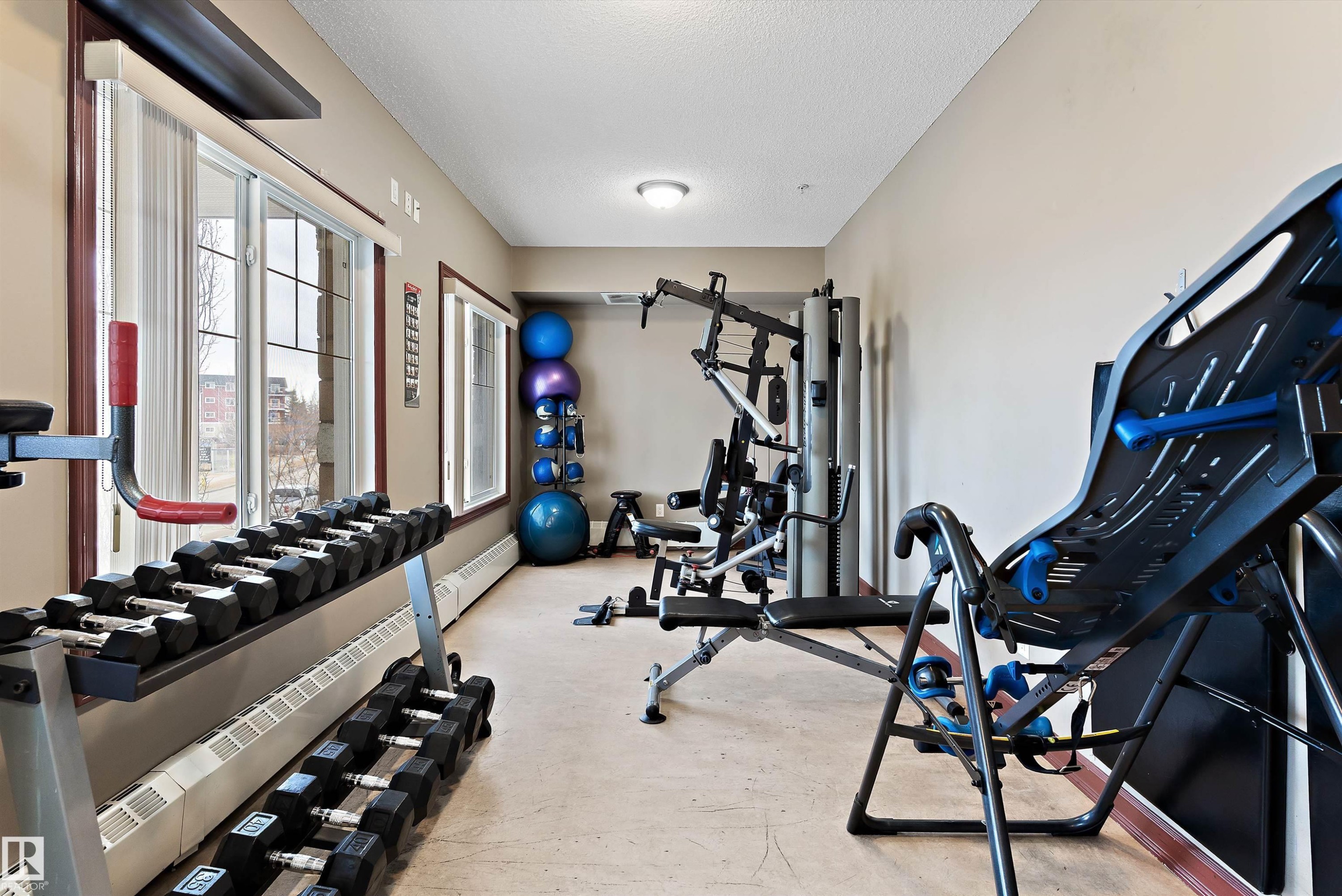 213 263 Macewan Road, Edmonton, AB - Indoor Photo Showing Gym Room