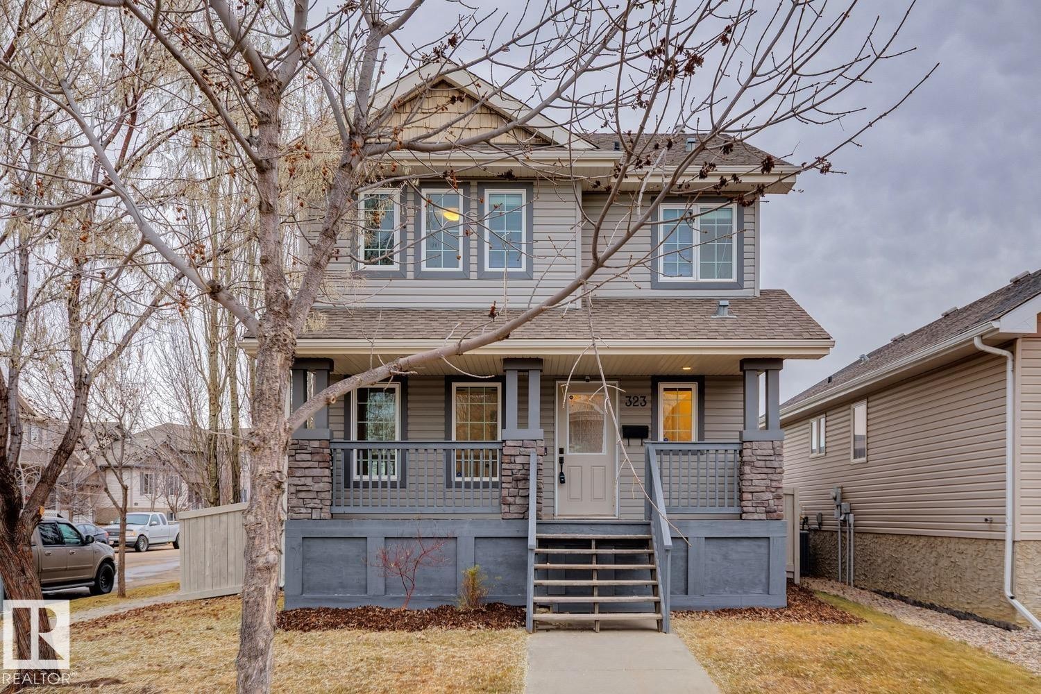 323 Avena Link, Leduc, AB - Outdoor With Deck Patio Veranda With Facade