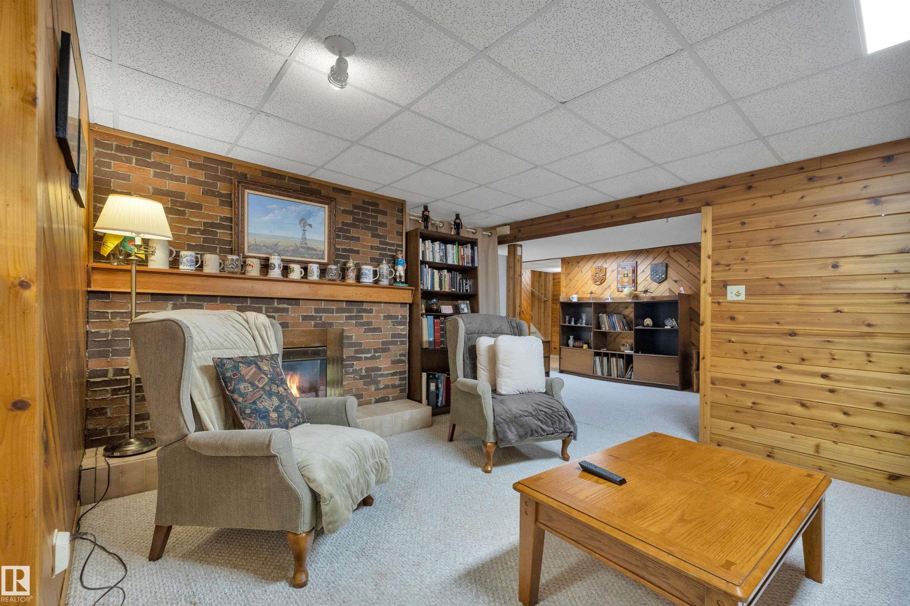 8649 27 Avenue, Edmonton, AB - Indoor With Fireplace