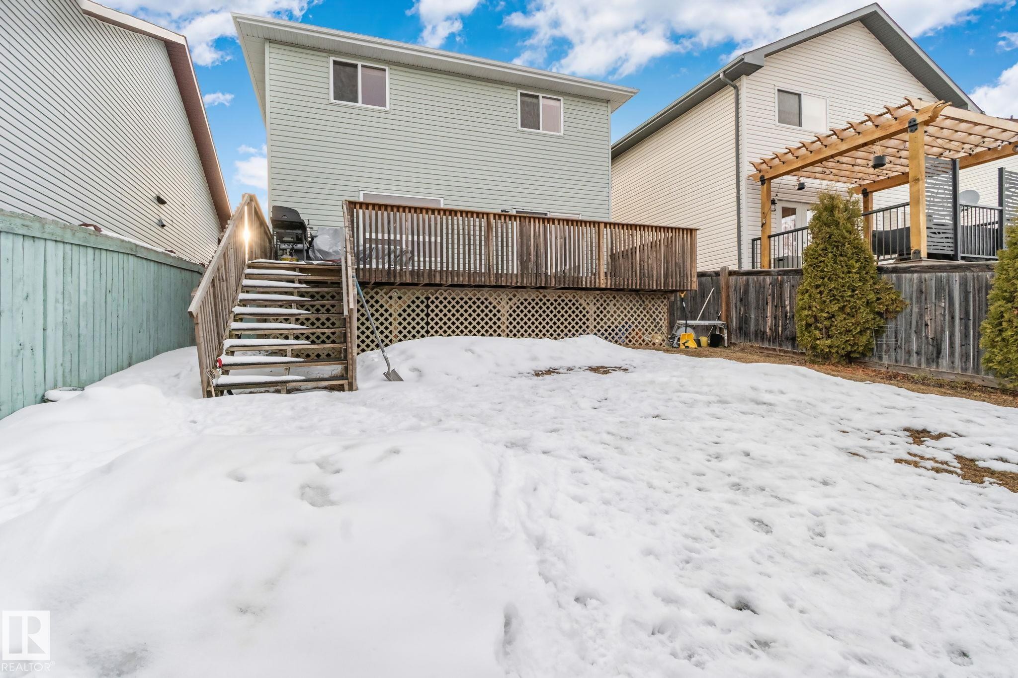 15117 Miller Boulevard, Edmonton, AB - Outdoor With Deck Patio Veranda With Exterior