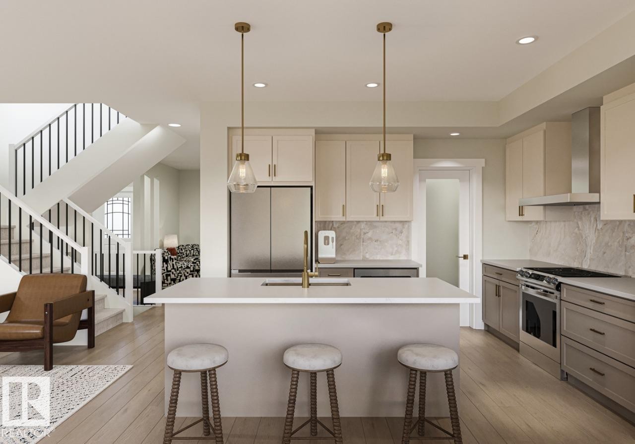 262 Falcon Crescent, Leduc, AB - Indoor Photo Showing Kitchen With Upgraded Kitchen