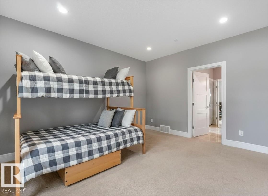 Access to Jack & Jill Bathroom. - 8927 120 Street Nw, Edmonton, AB - Indoor Photo Showing Bedroom