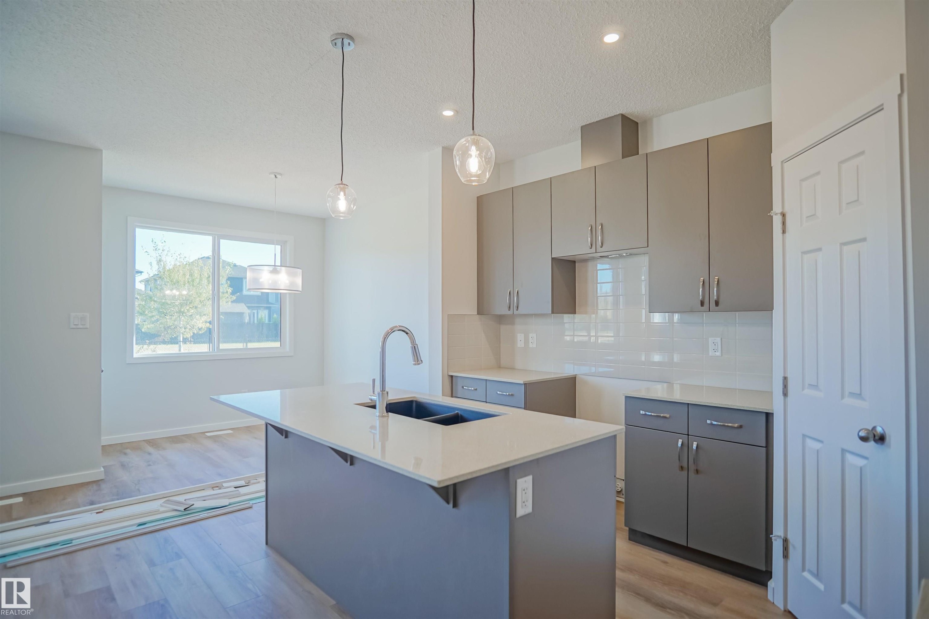 938 18 Avenue, Edmonton, AB - Indoor Photo Showing Kitchen With Double Sink With Upgraded Kitchen