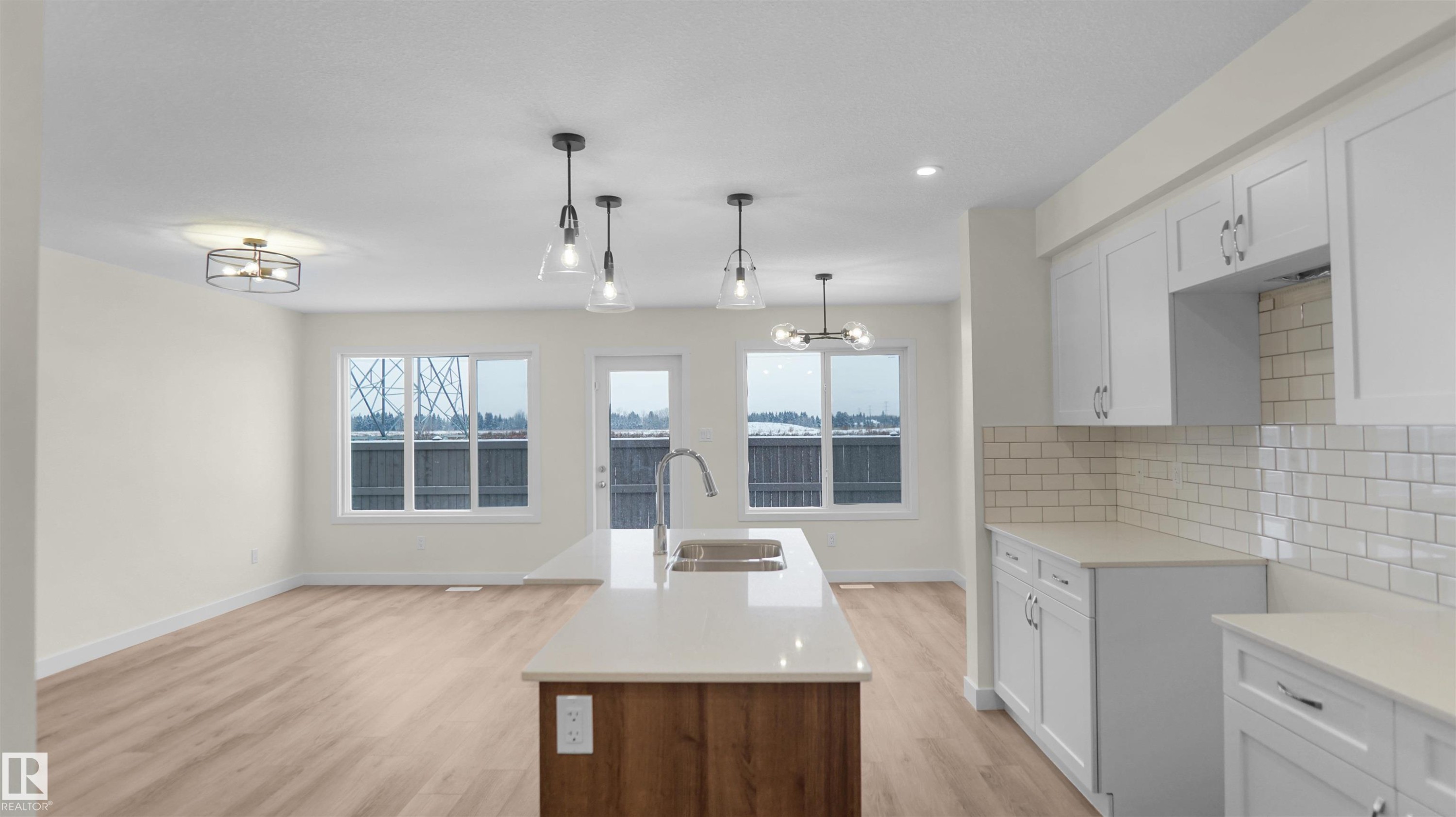 8901 Carson Way, Edmonton, AB - Indoor Photo Showing Kitchen With Double Sink