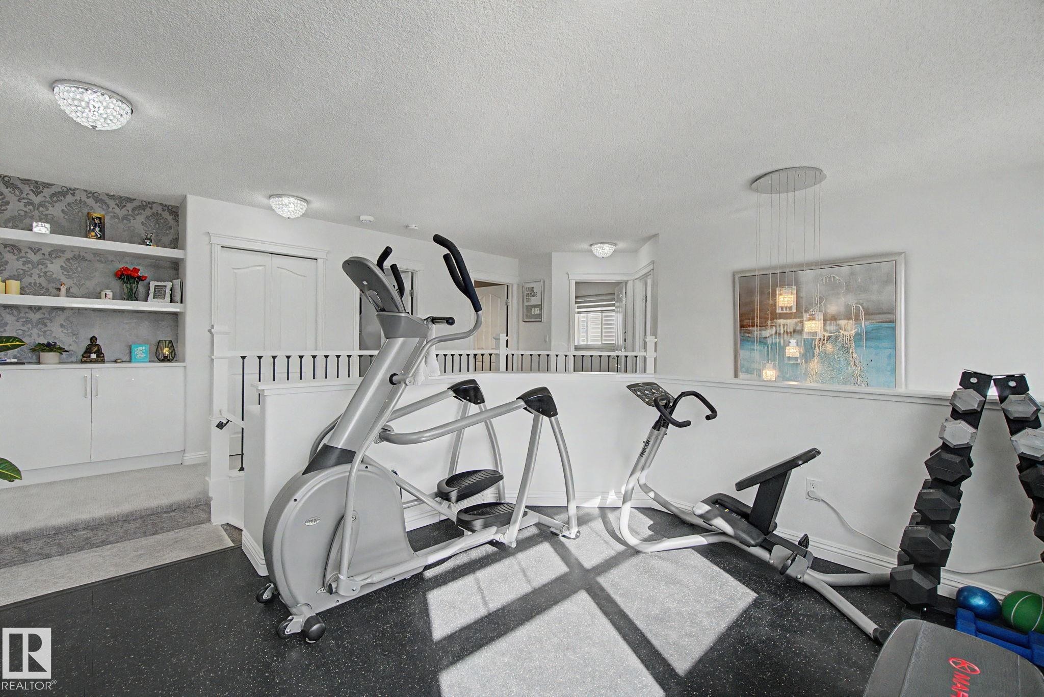 1850 Towne Centre Boulevard, Edmonton, AB - Indoor Photo Showing Gym Room