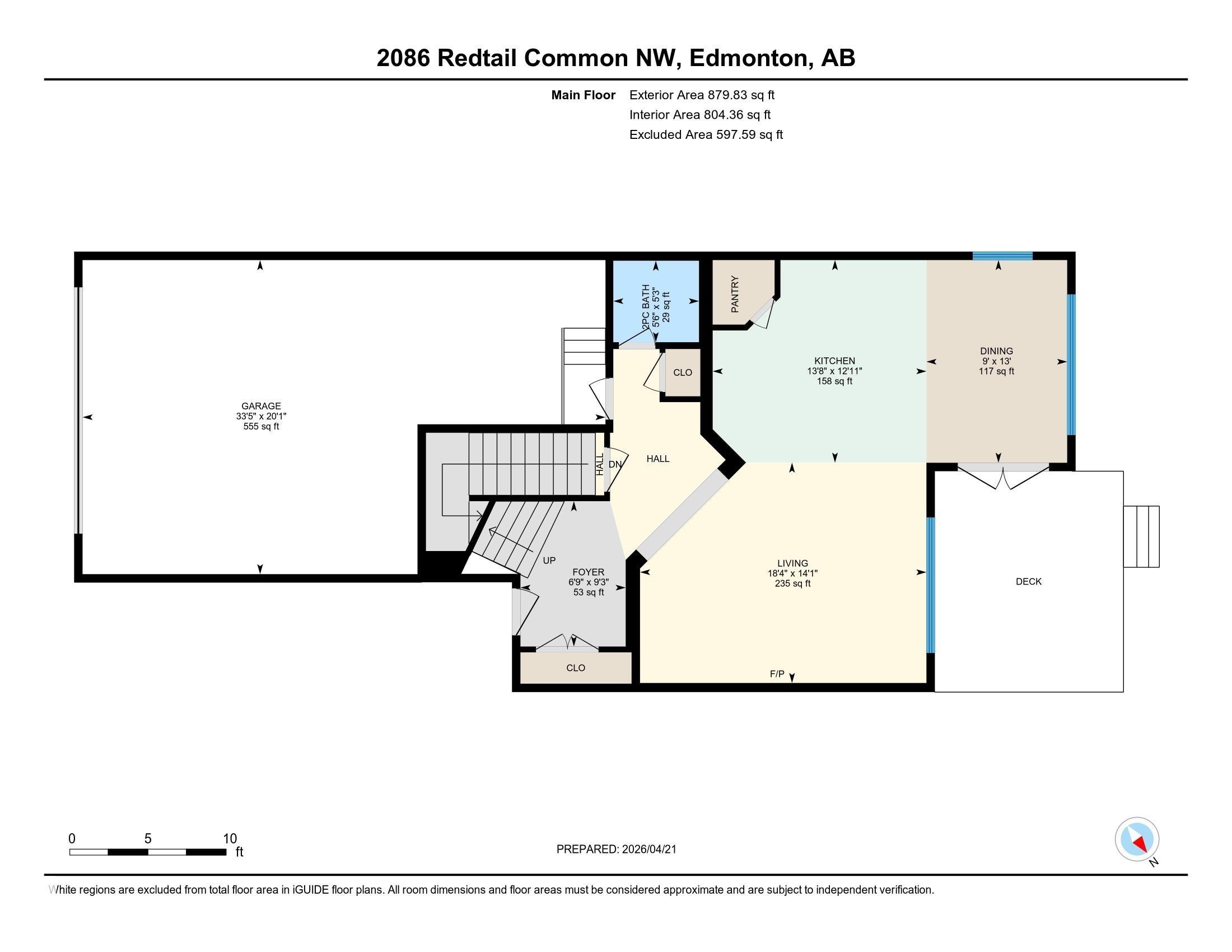 Floor plan - 2086 Redtail Common, Edmonton, AB - Other