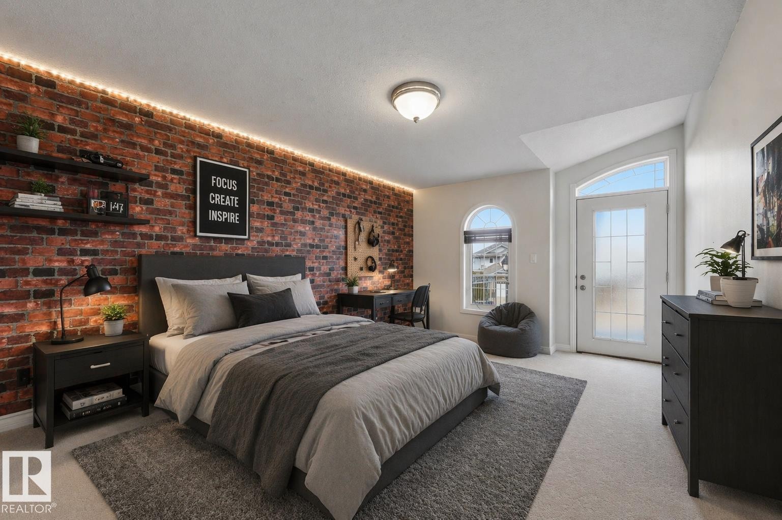 Virtually Staged - 2423 Tegler Green, Edmonton, AB - Indoor Photo Showing Bedroom