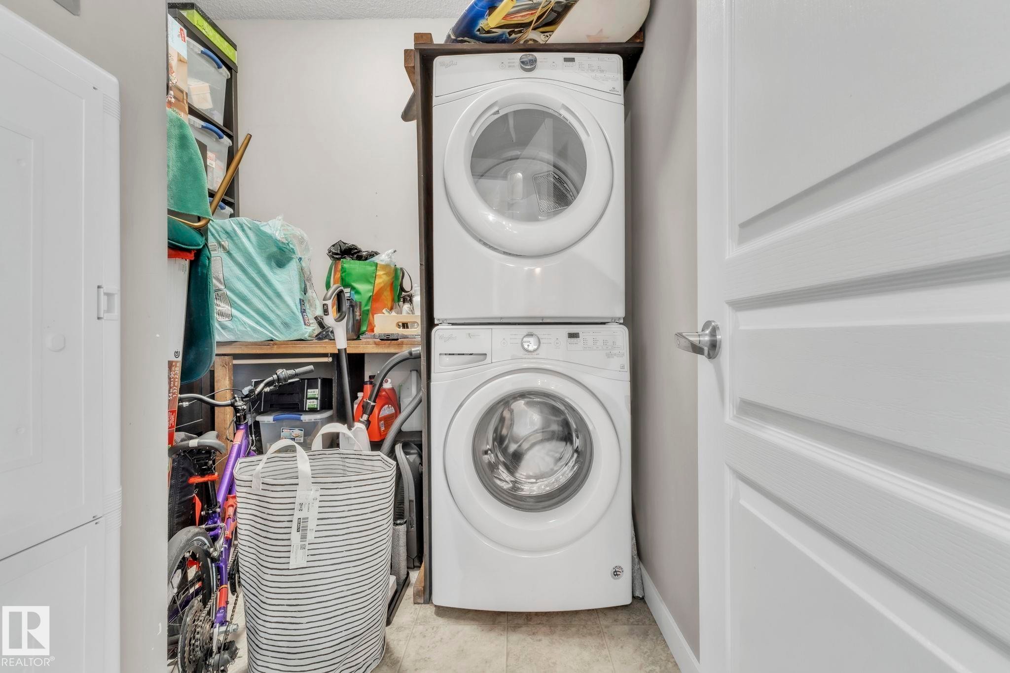 203 812 Welsh Drive, Edmonton, AB - Indoor Photo Showing Laundry Room