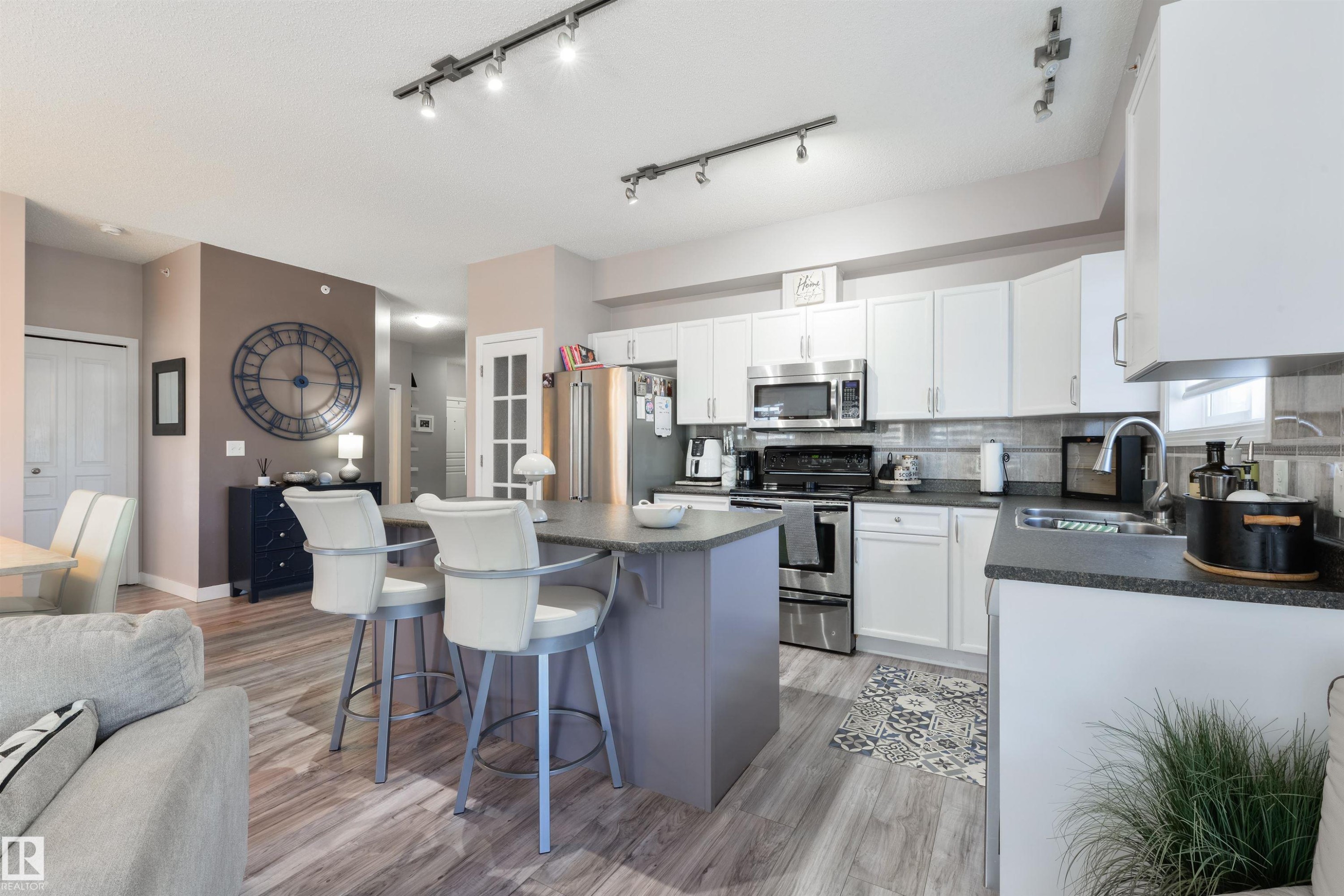 306 8931 156 Street, Edmonton, AB - Indoor Photo Showing Kitchen With Stainless Steel Kitchen