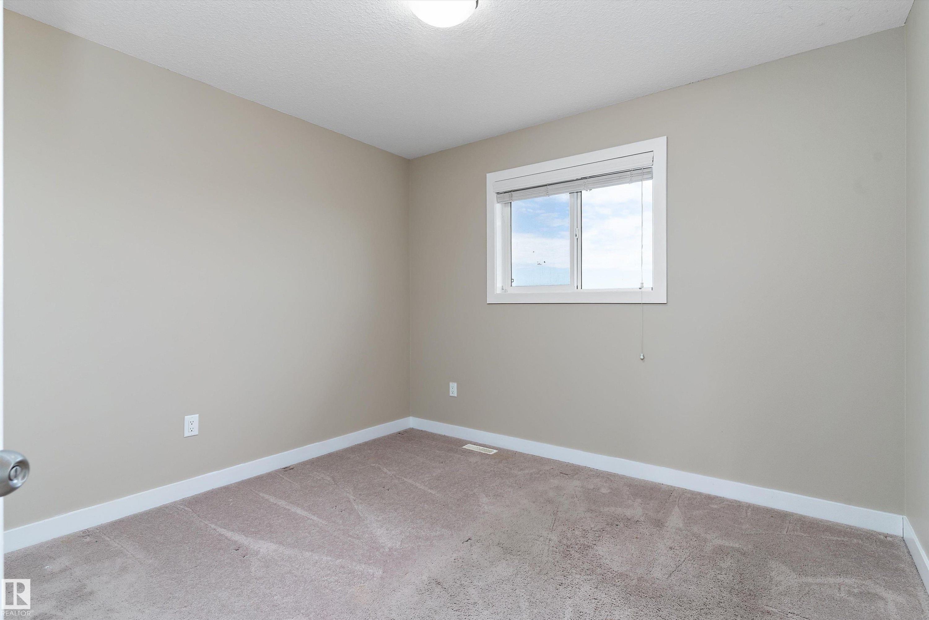 Neutral-toned walls complement plush carpeting - 3314 9 Street Nw, Edmonton, AB - Indoor Photo Showing Other Room
