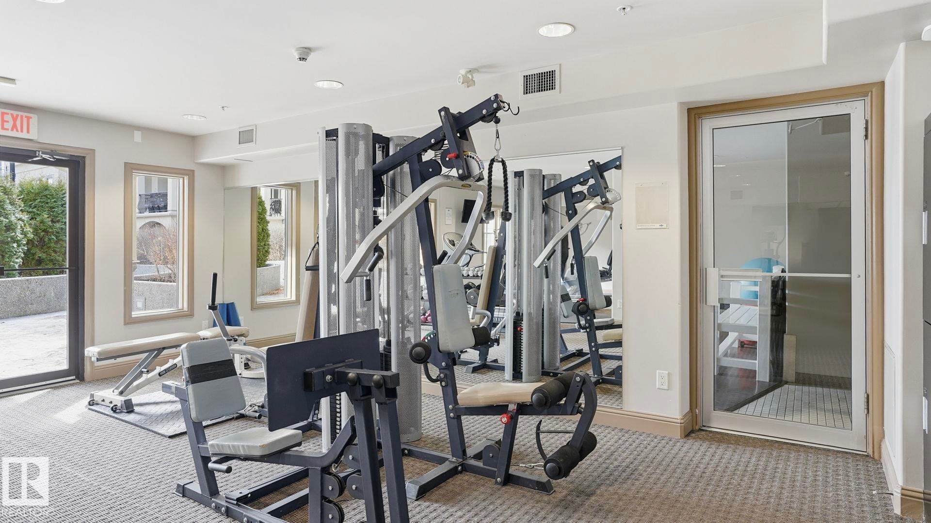 138 1406 Hodgson Way, Edmonton, AB - Indoor Photo Showing Gym Room
