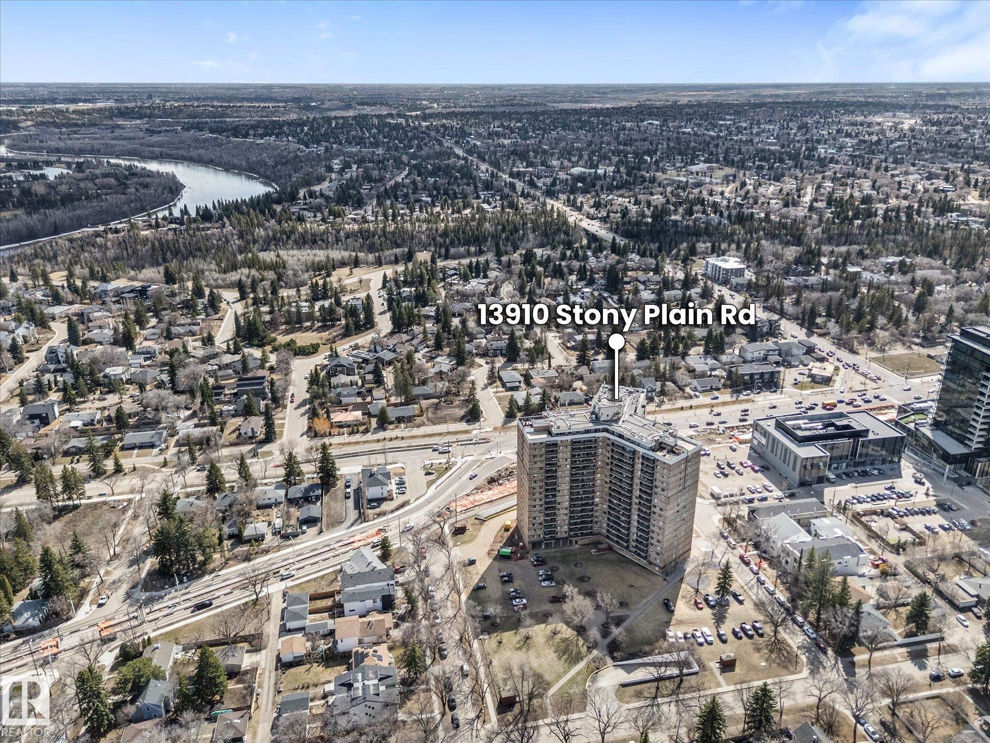 102 13910 Stony Plain Road, Edmonton, AB - Outdoor With View