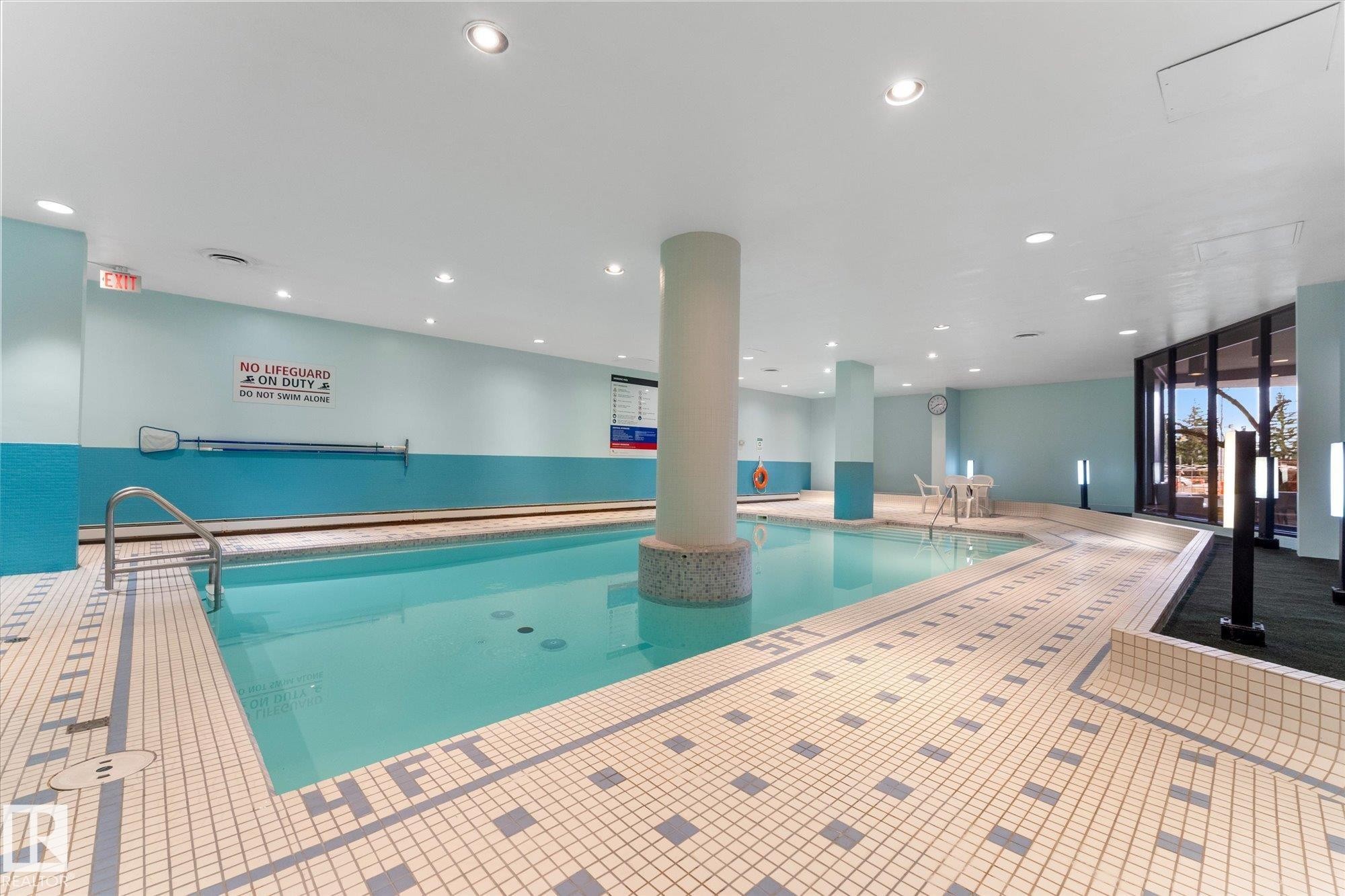 102 13910 Stony Plain Road, Edmonton, AB - Indoor Photo Showing Other Room With In Ground Pool