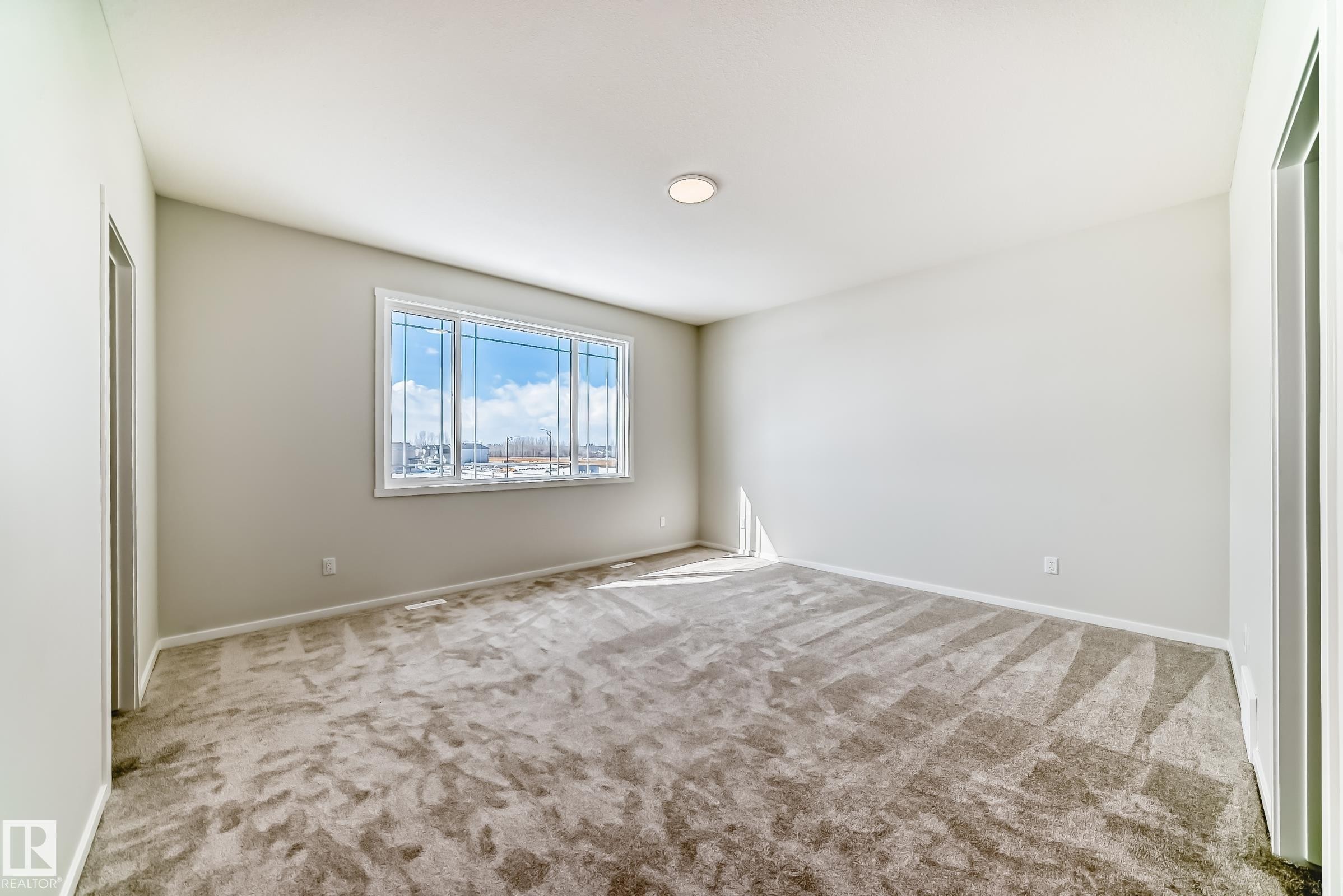 This room features light-colored walls and soft pile carpeting - 1516 206 Street Nw, Edmonton, AB - Indoor Photo Showing Other Room