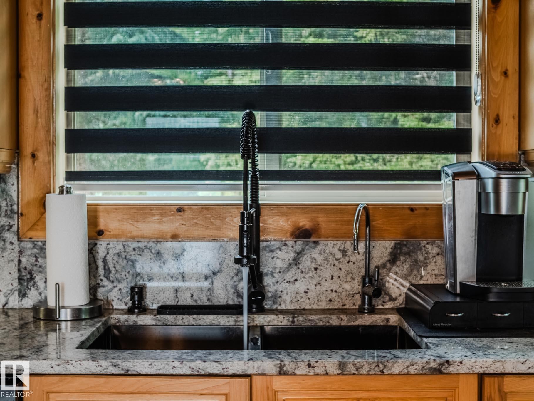 213 Lakeshore Drive, Rural Athabasca County, AB - Indoor Photo Showing Kitchen With Double Sink