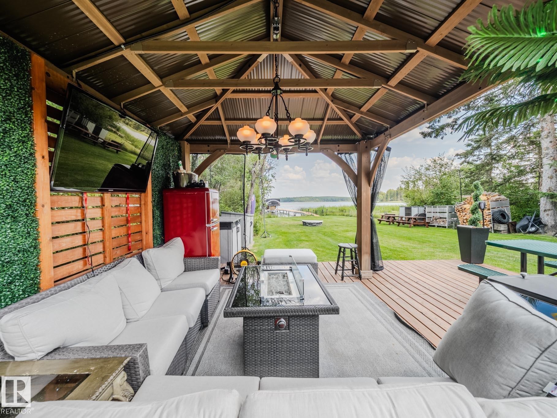 213 Lakeshore Drive, Rural Athabasca County, AB - Outdoor With Deck Patio Veranda With Exterior