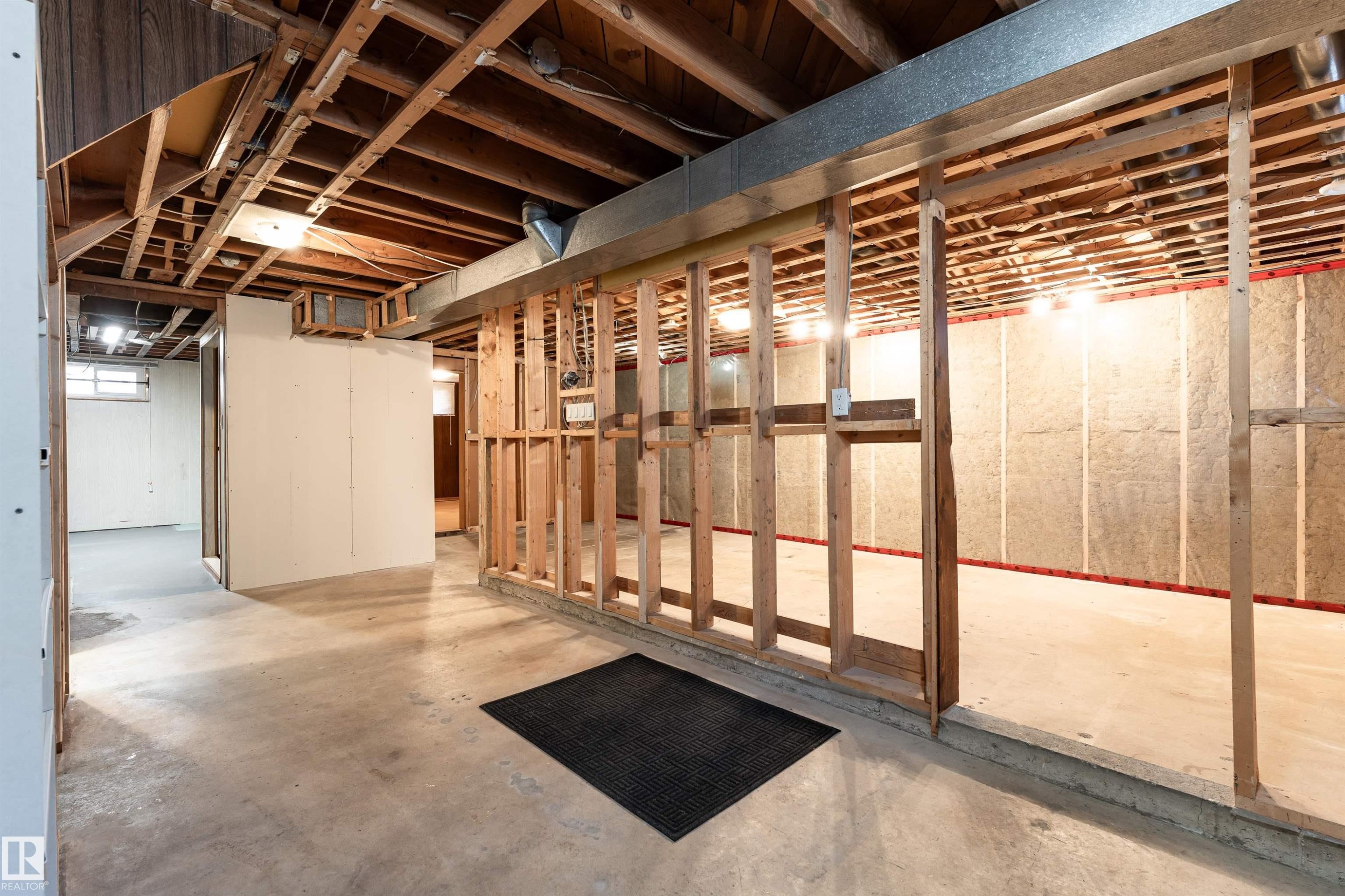 Unfinished basement offering substantial potential - 13331 64 Street Nw, Edmonton, AB - Indoor Photo Showing Basement