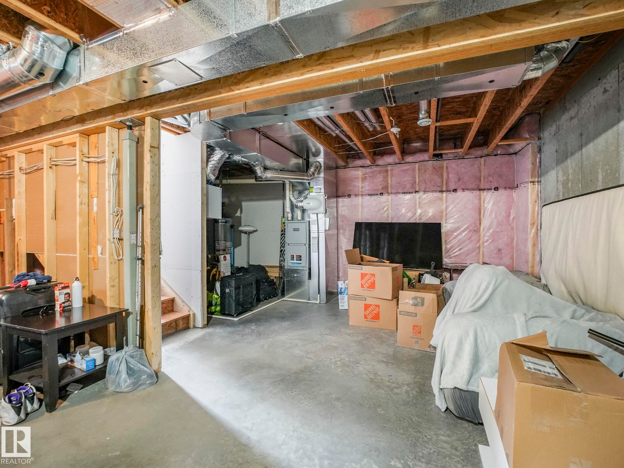7808 174 Avenue, Edmonton, AB - Indoor Photo Showing Basement