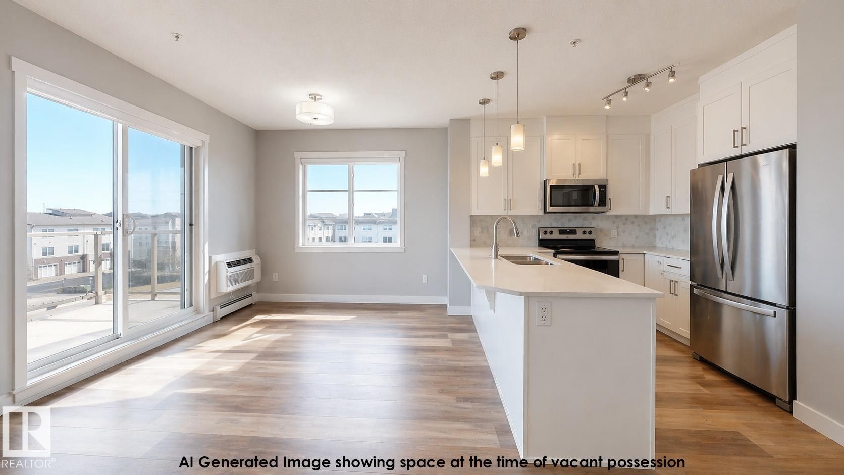426 812 Welsh Dr, Edmonton, AB - Indoor Photo Showing Kitchen With Upgraded Kitchen