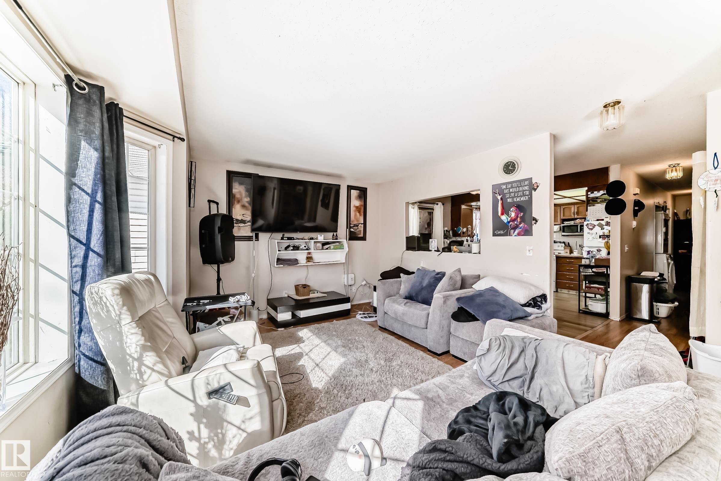 12005 95A Street, Edmonton, AB - Indoor Photo Showing Living Room