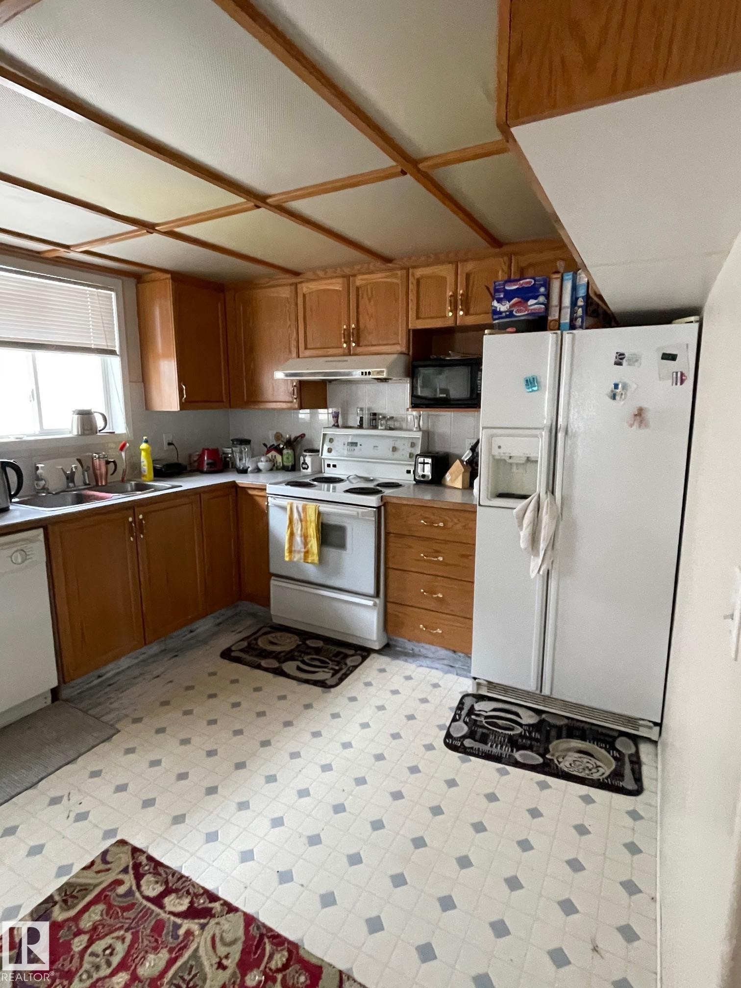 12005 95A Street, Edmonton, AB - Indoor Photo Showing Kitchen With Double Sink