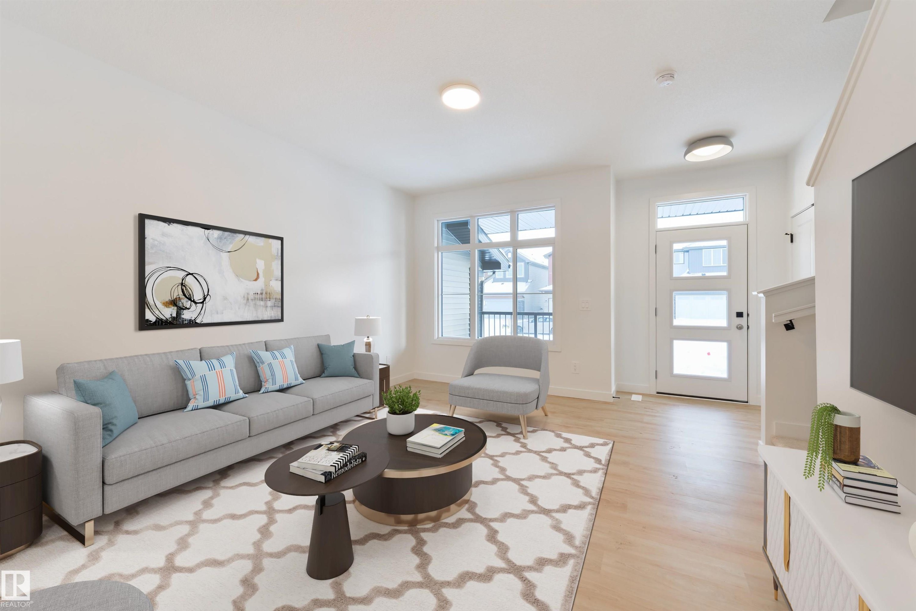 9 Cobblestone Gate, Spruce Grove, AB - Indoor Photo Showing Living Room