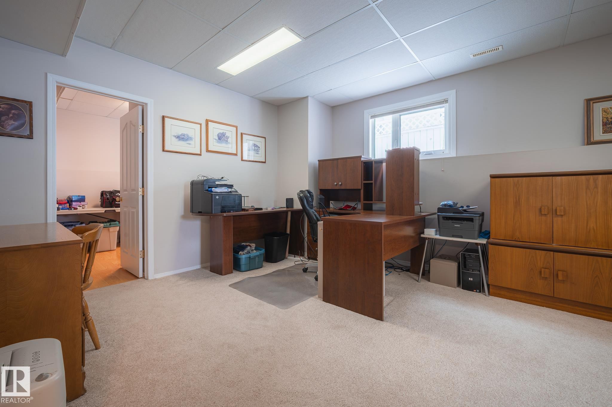 7011 158 Avenue, Edmonton, AB - Indoor Photo Showing Office