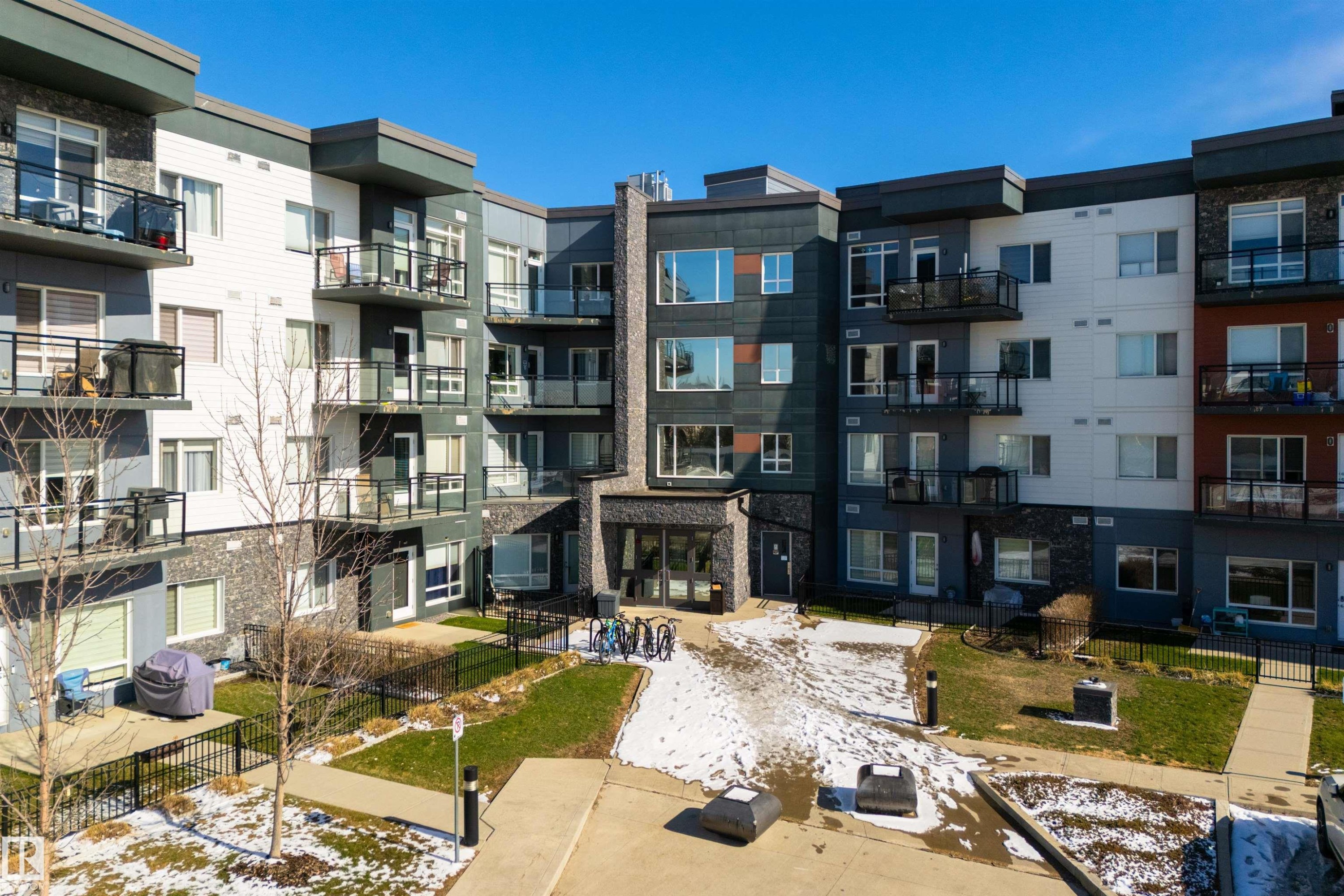 219 7508 Getty Gate, Edmonton, AB - Outdoor With Balcony With Facade