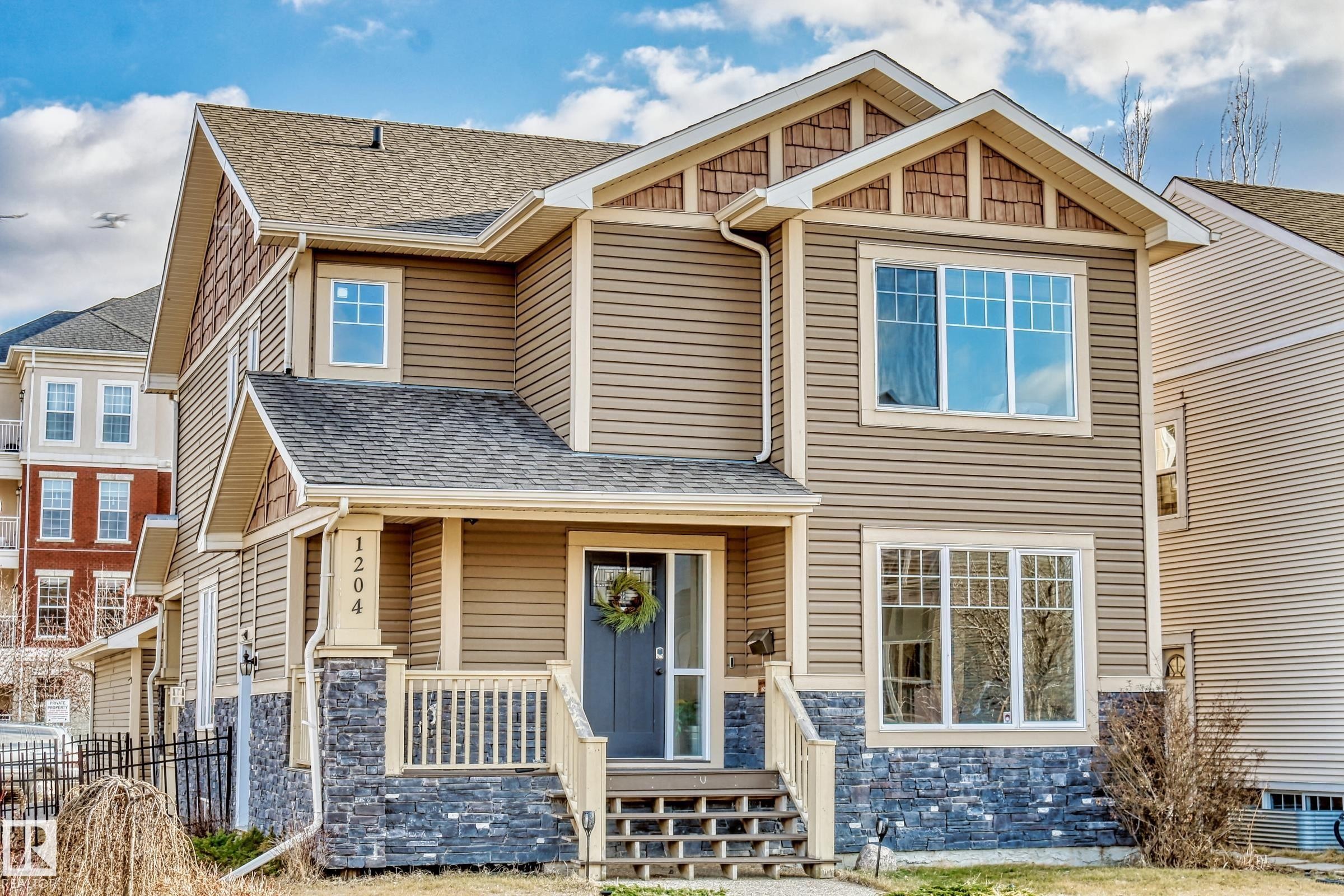 1204 Colonel Stone Avenue, Edmonton, AB - Outdoor With Deck Patio Veranda With Facade