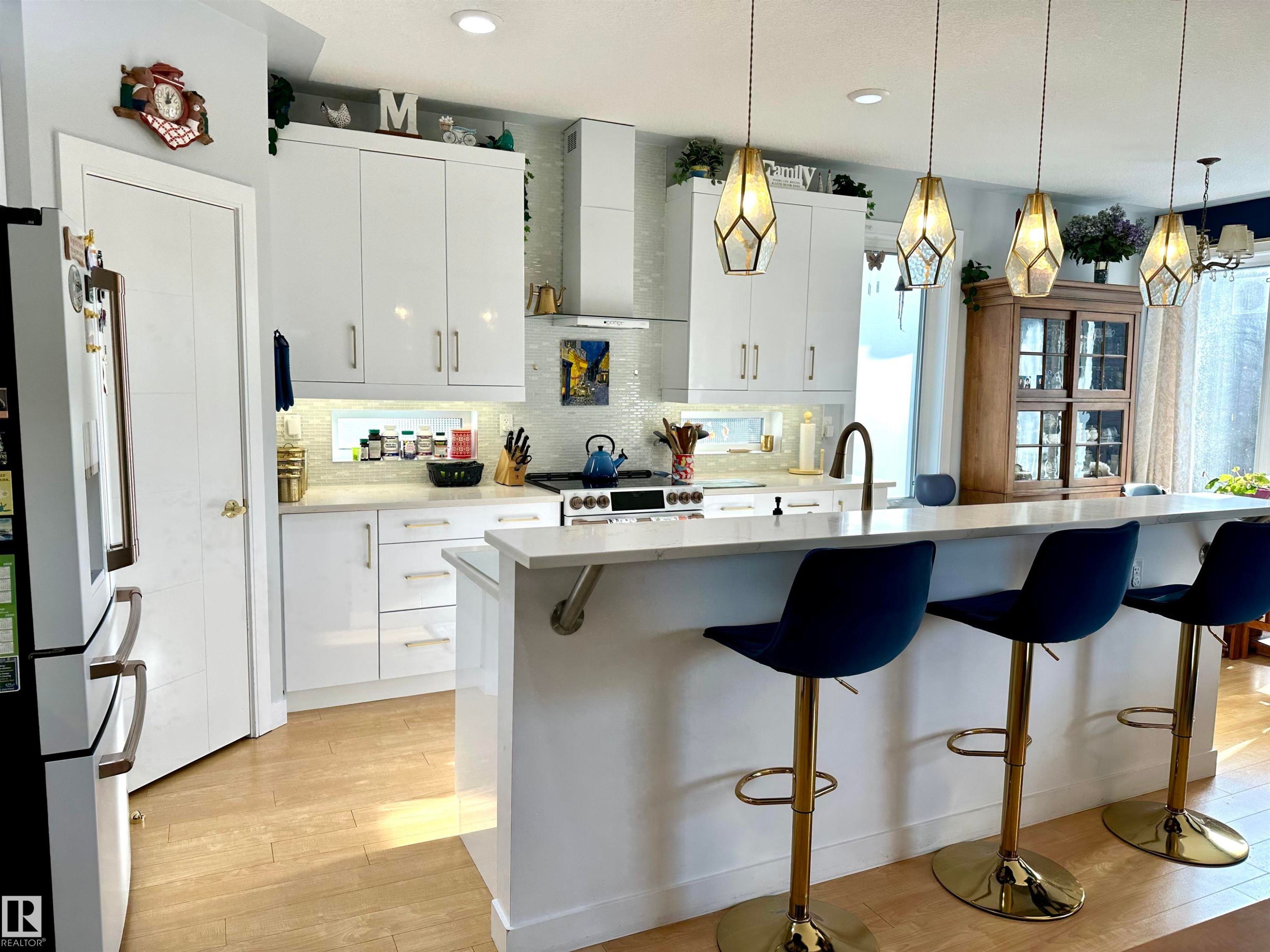 8731 85 Avenue, Edmonton, AB - Indoor Photo Showing Kitchen With Upgraded Kitchen