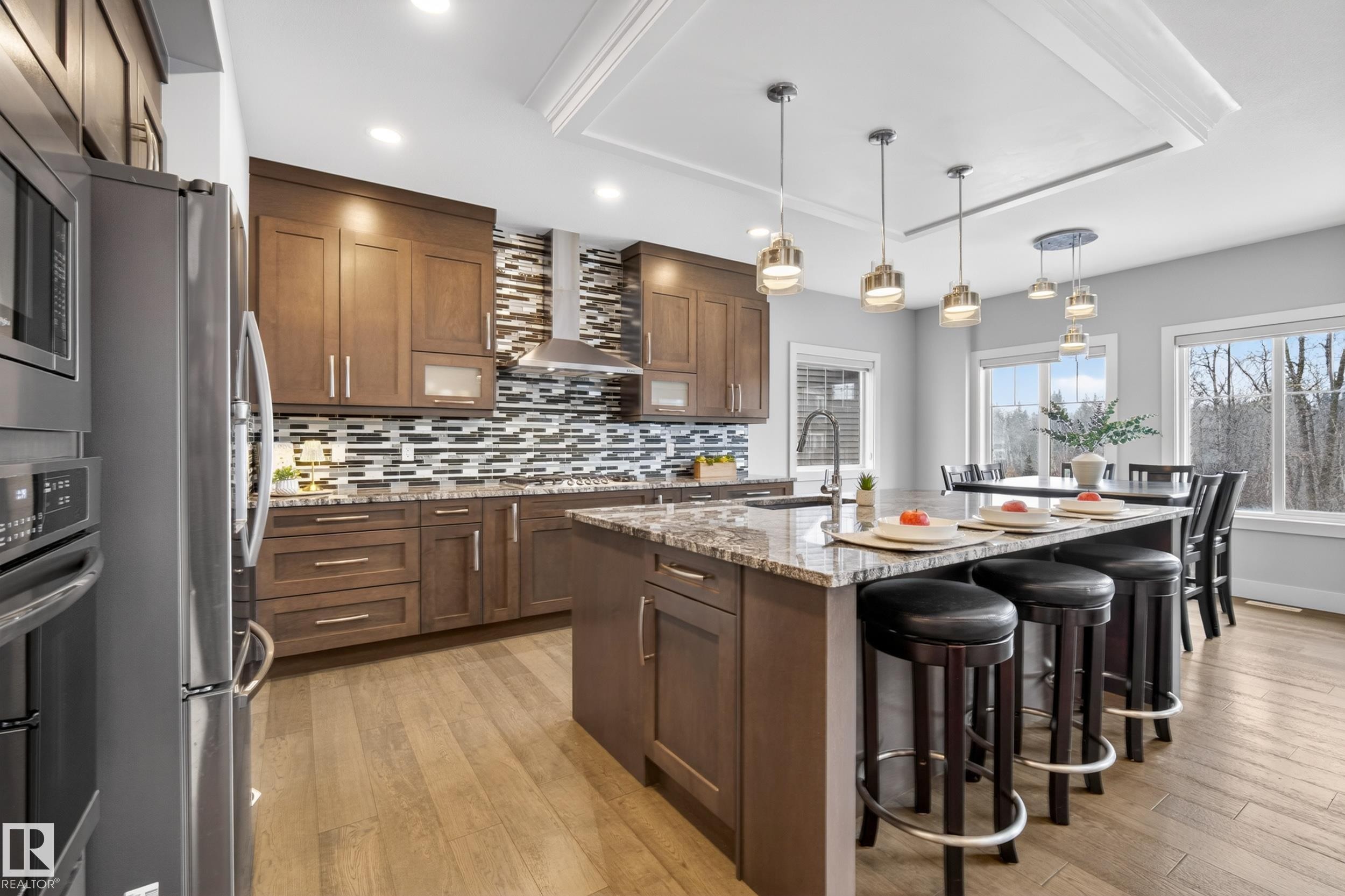 1468 Enright Landing, Edmonton, AB - Indoor Photo Showing Kitchen With Upgraded Kitchen