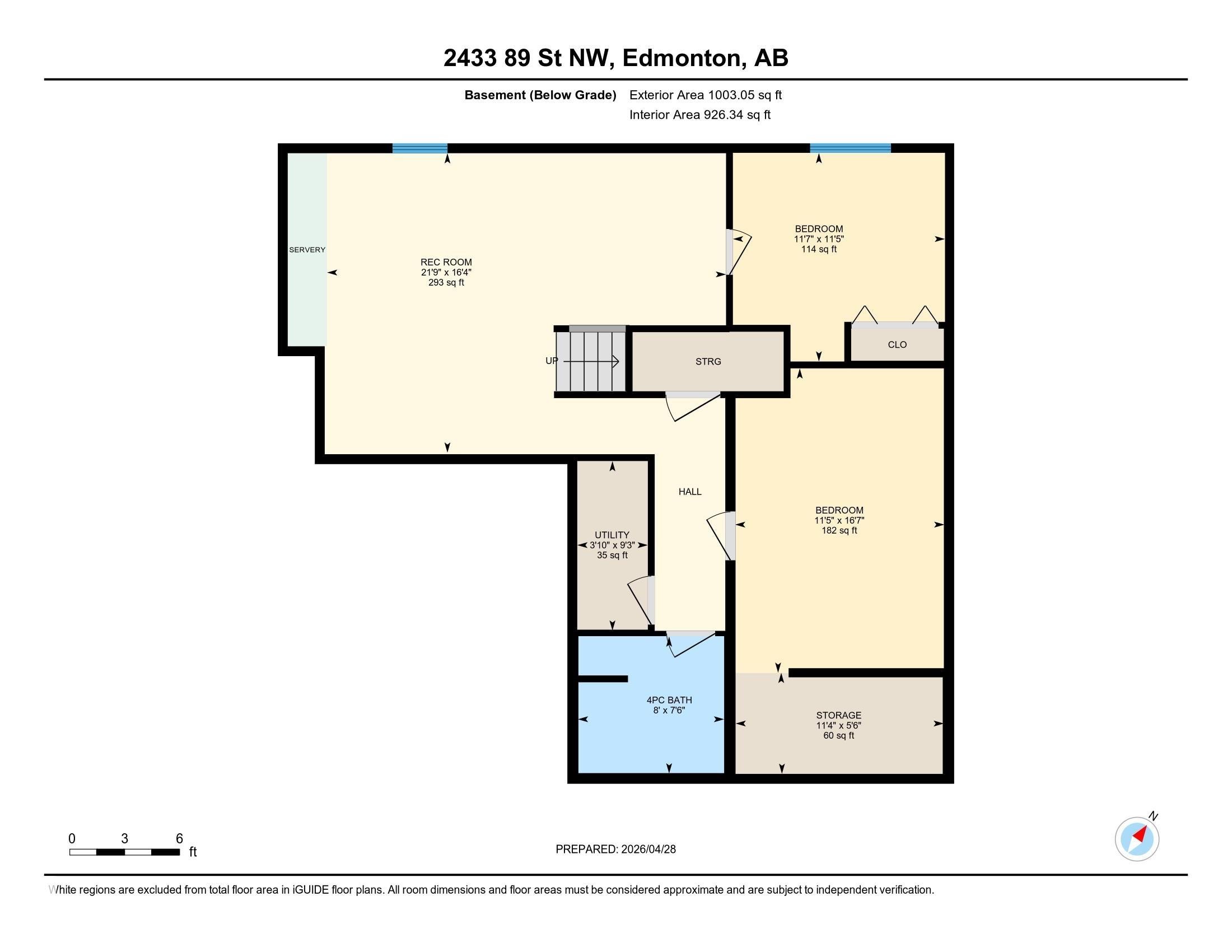 Floor plan - 2433 89 Street, Edmonton, AB - Other