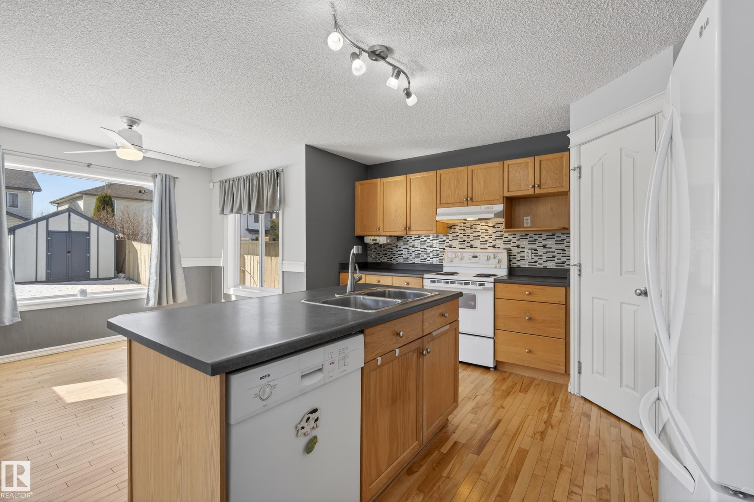 8915 7 Avenue, Edmonton, AB - Indoor Photo Showing Kitchen With Double Sink