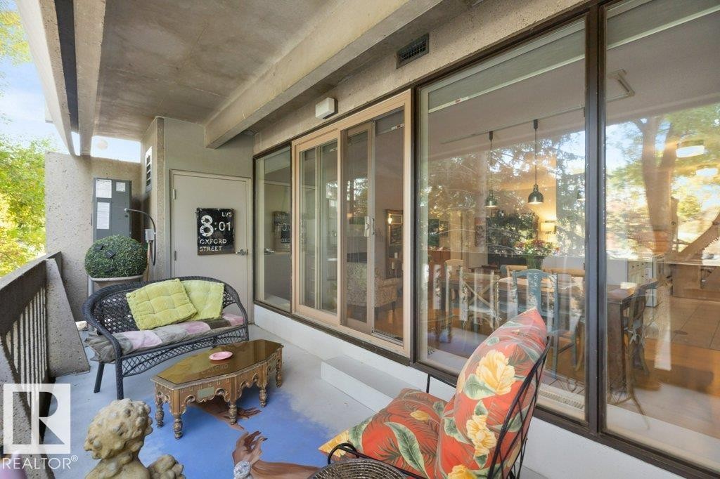 202 9809 110 Street, Edmonton, AB - Outdoor With Deck Patio Veranda