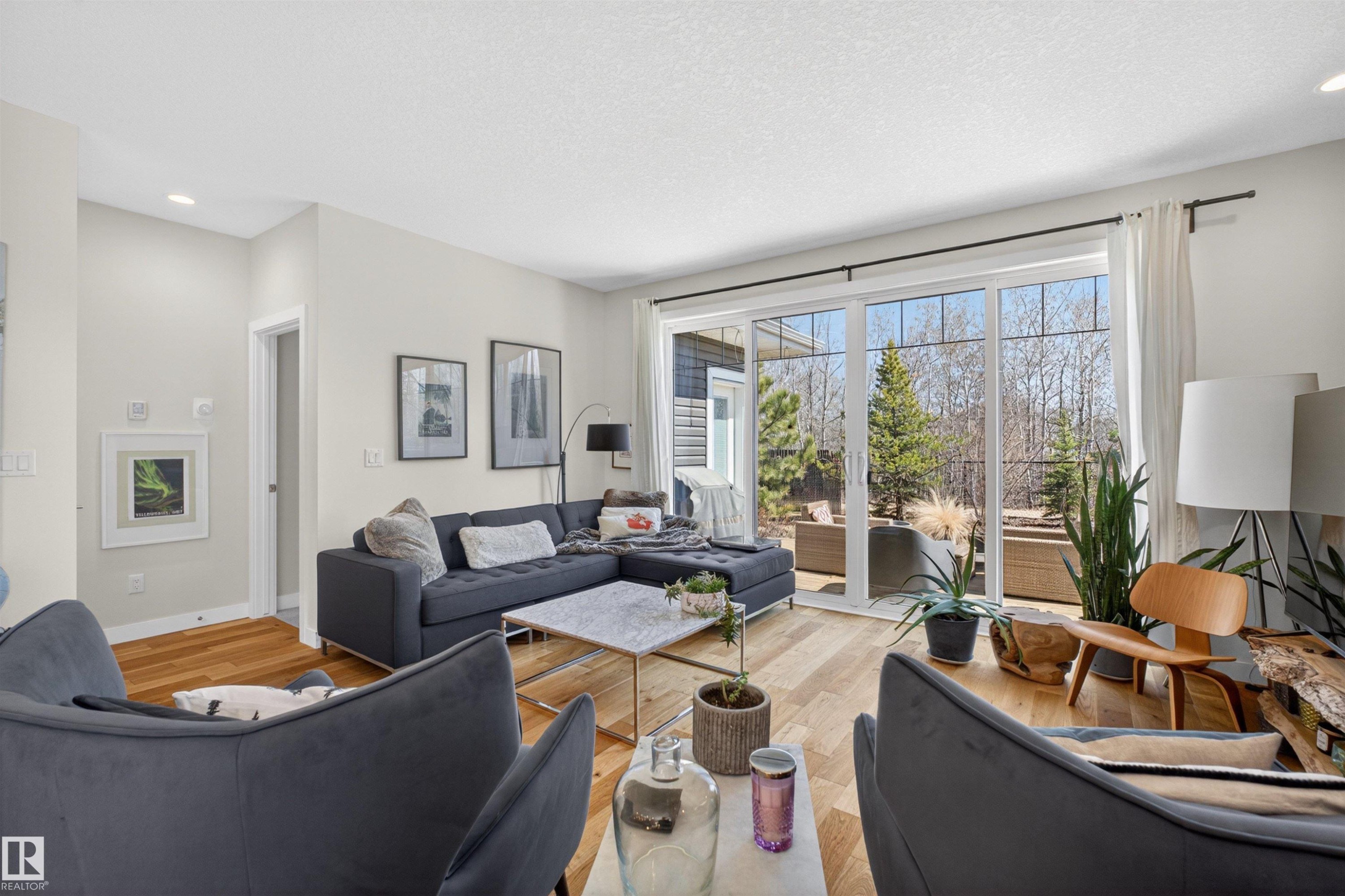 3381 Chickadee Drive, Edmonton, AB - Indoor Photo Showing Living Room